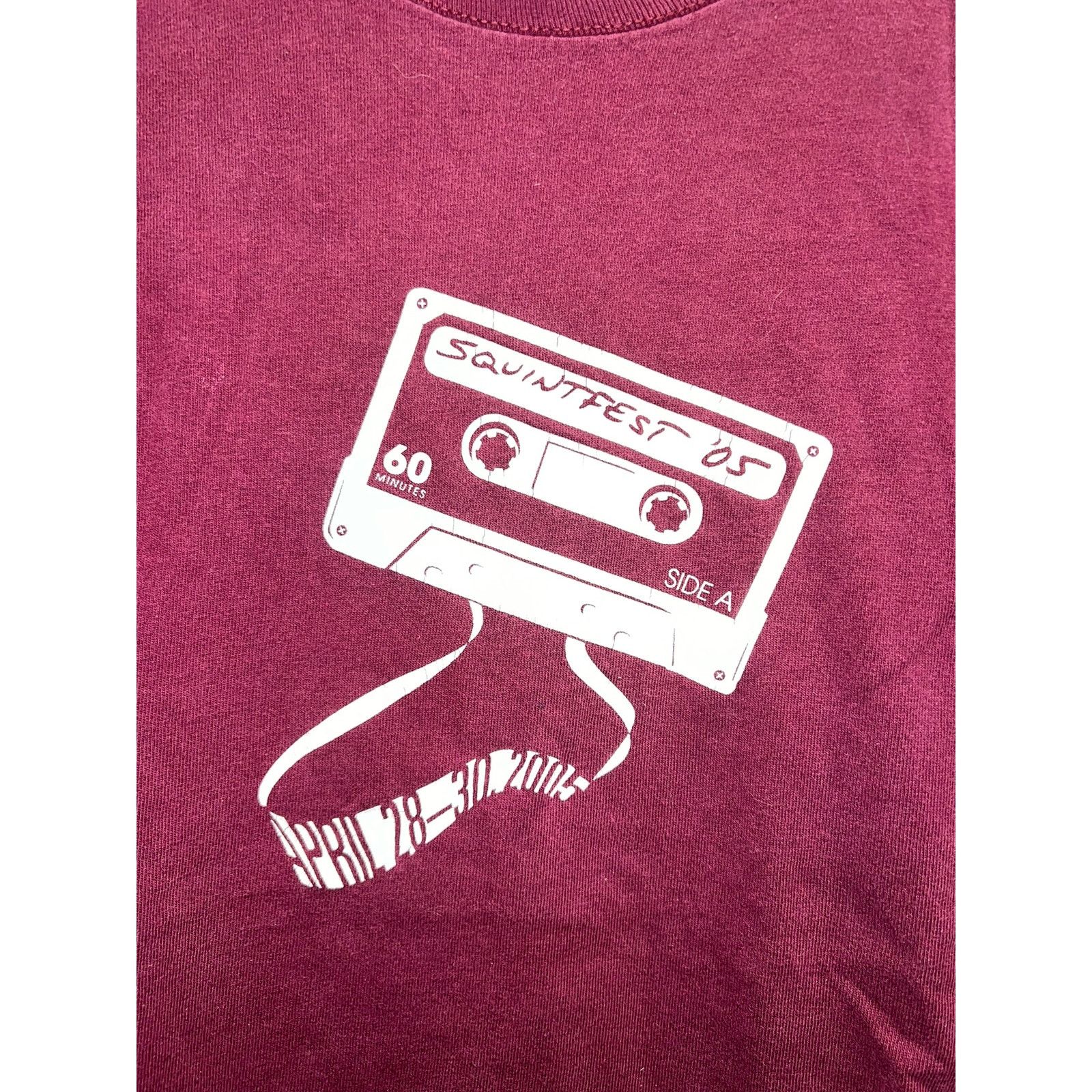 Jerzees Vintage Squintfest Shirt Squint Antidonnie Red Tour Tee VTG Size US XL / EU 56 / 4 - 2 Thumbnail