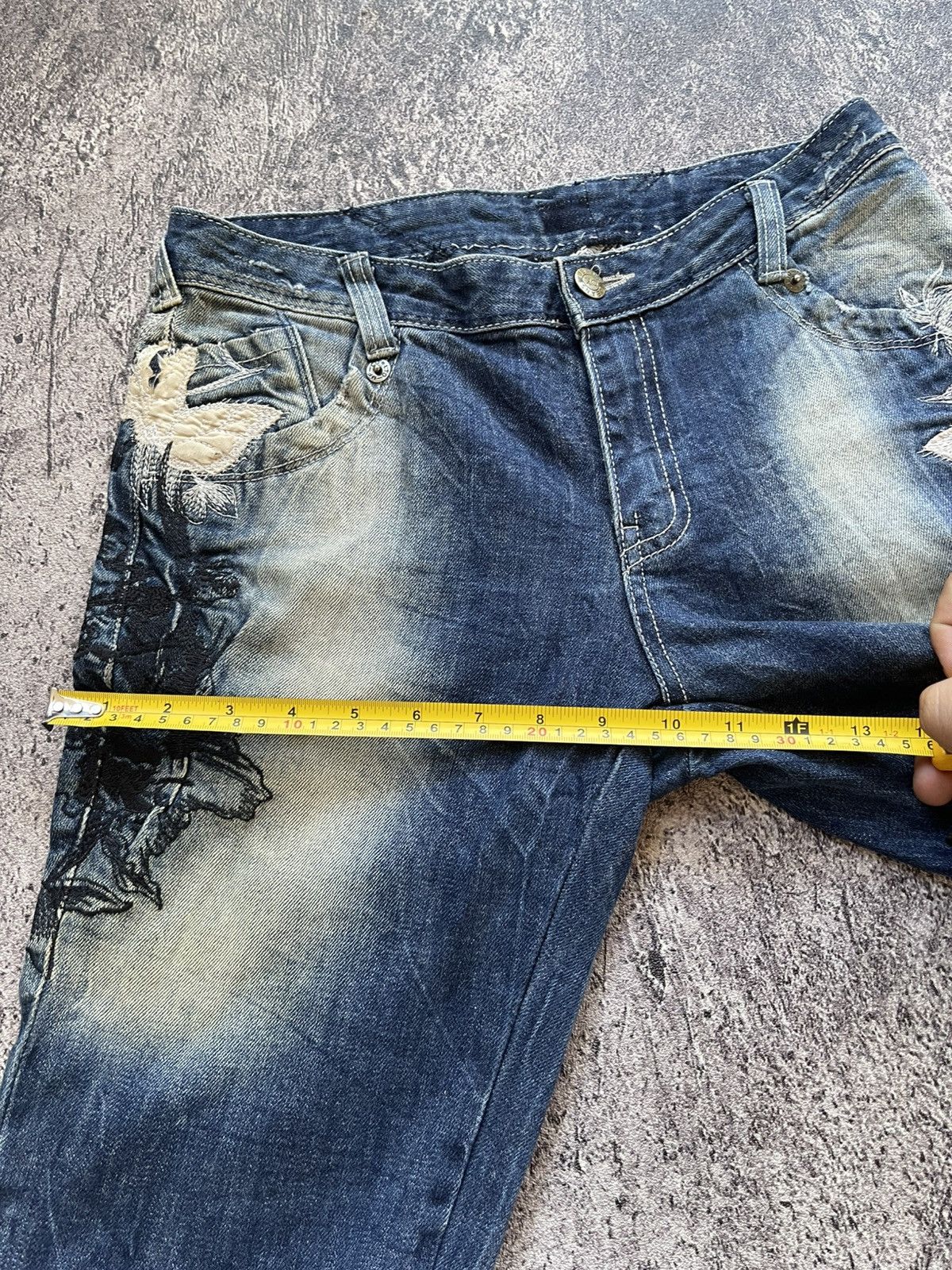 Japanese Brand Y2k Jpj poem grunge ifsixwasnine bootcut jeans Size US 28 / EU 44 - 13 Thumbnail