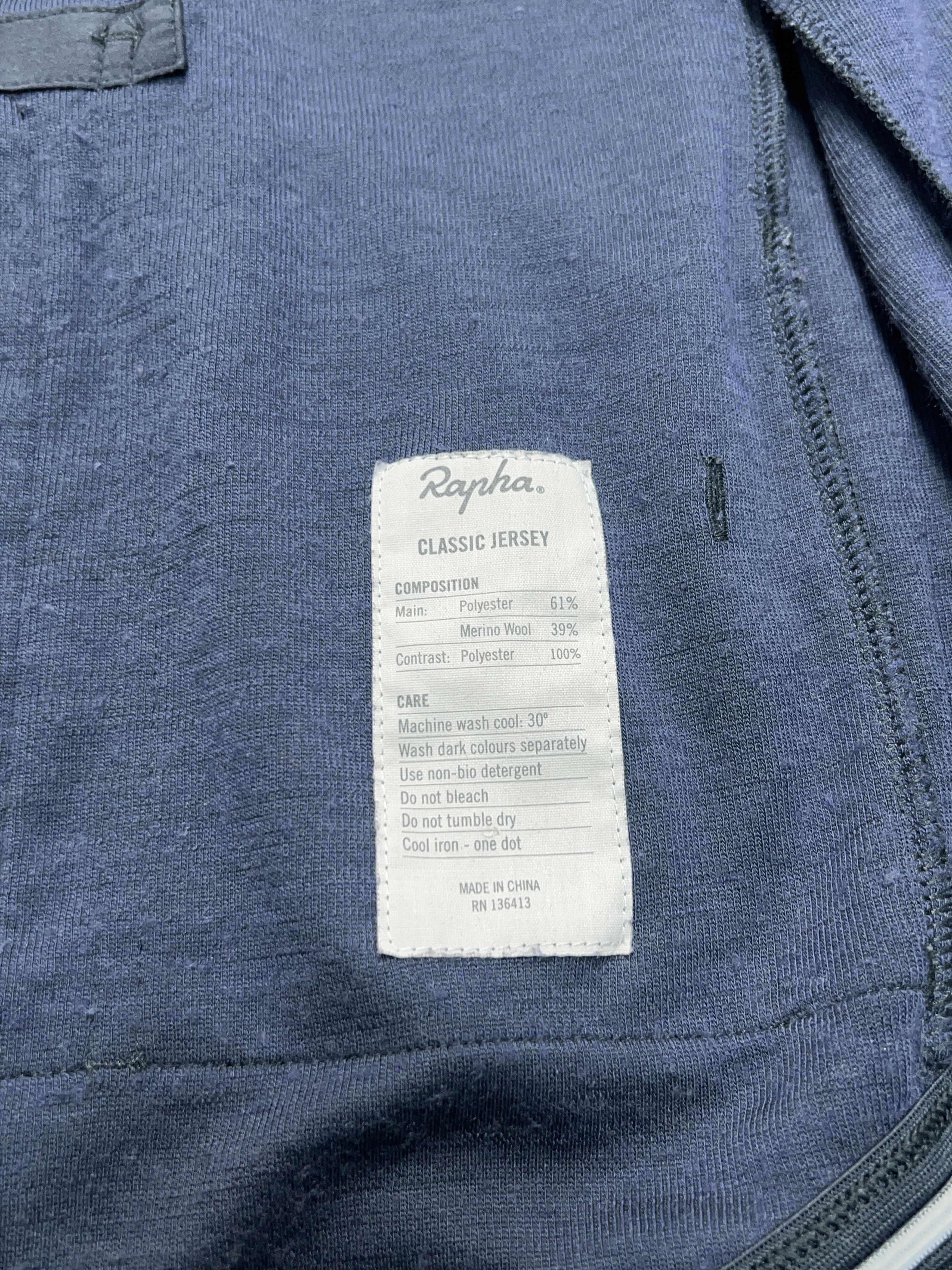 Rapha Classic Jersey Cycling Wool Polyester Full Zip Bicycle M Size US M / EU 48-50 / 2 - 8 Thumbnail