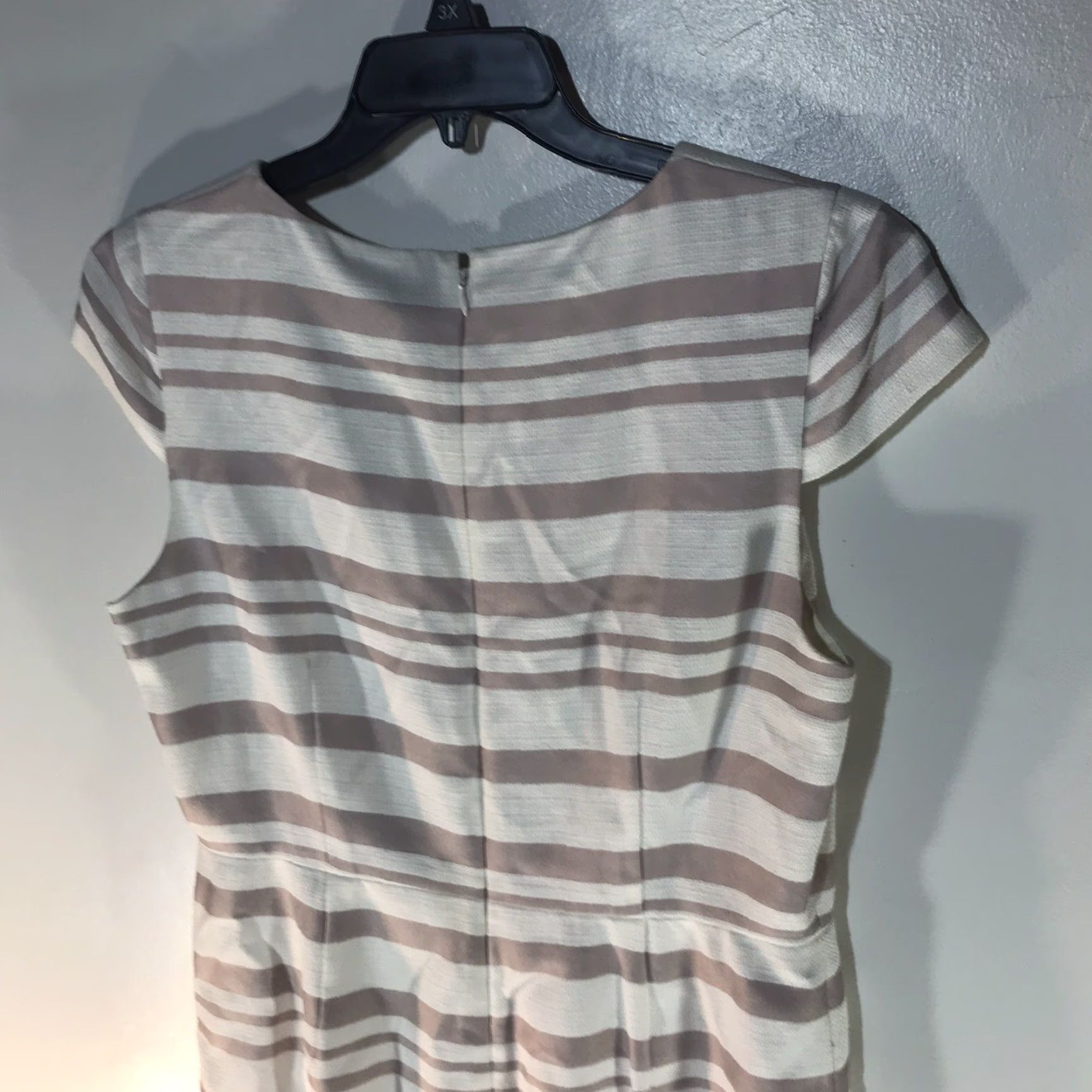 J.Crew J.CREW Pink/Wht Striped Career Midi Dress Womens Size 12 Size XL / US 12-14 / IT 48-50 - 5 Thumbnail