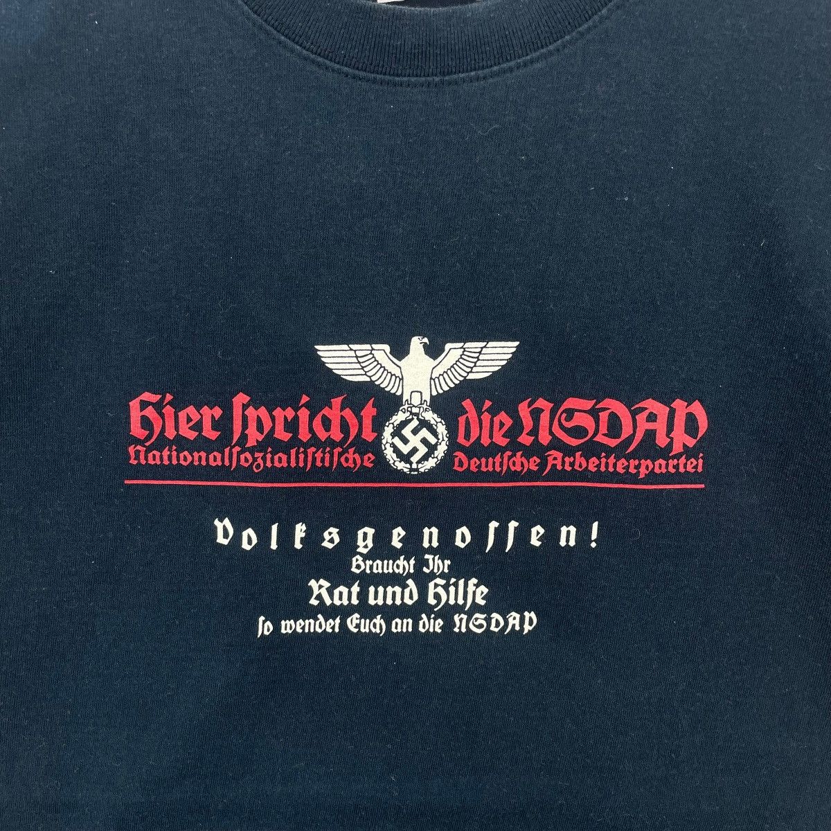 Vintage Vintage German Workers Workwear NSDAP Tshirt Size US L / EU 52-54 / 3 - 3 Thumbnail