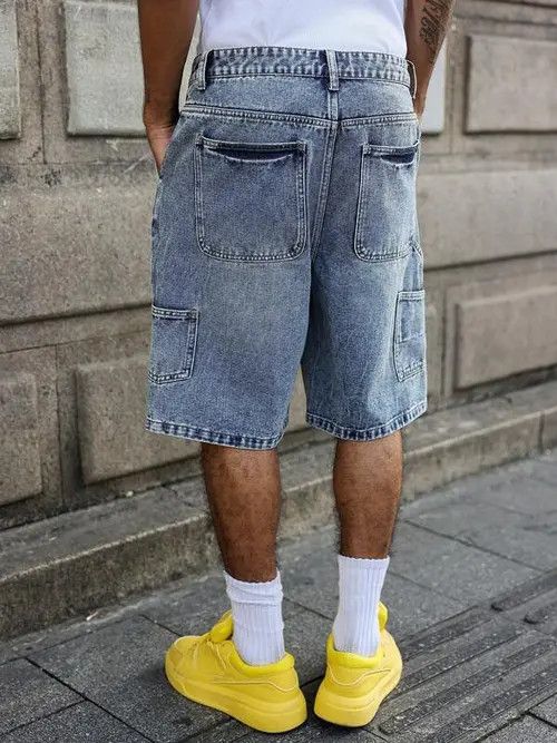 Japanese Brand × Vintage Y2K Vintage RETRO washed jorts shorts Size US 33 - 3 Thumbnail
