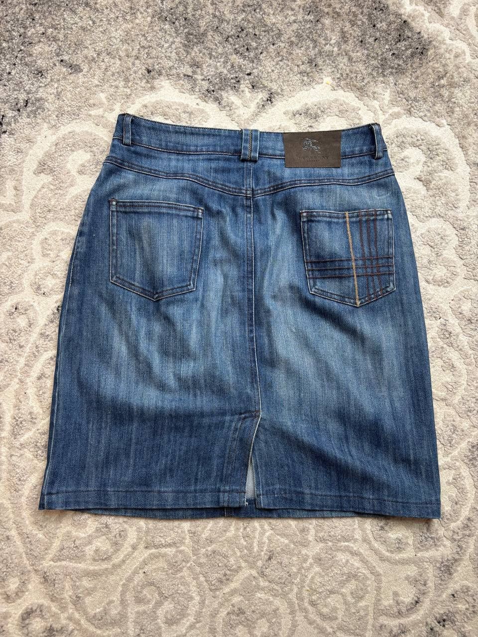Burberry Burberry London Nova Check Denim Skirt - Size 42 (IT) Size 30" / US 8 / IT 44 - 15 Thumbnail