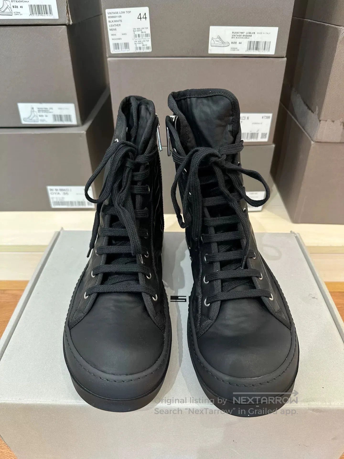 Rick Owens Drkshdw Rick Owens DRKSHDW High-Top Sneakers. Size US 8 / EU 41 - 4 Thumbnail