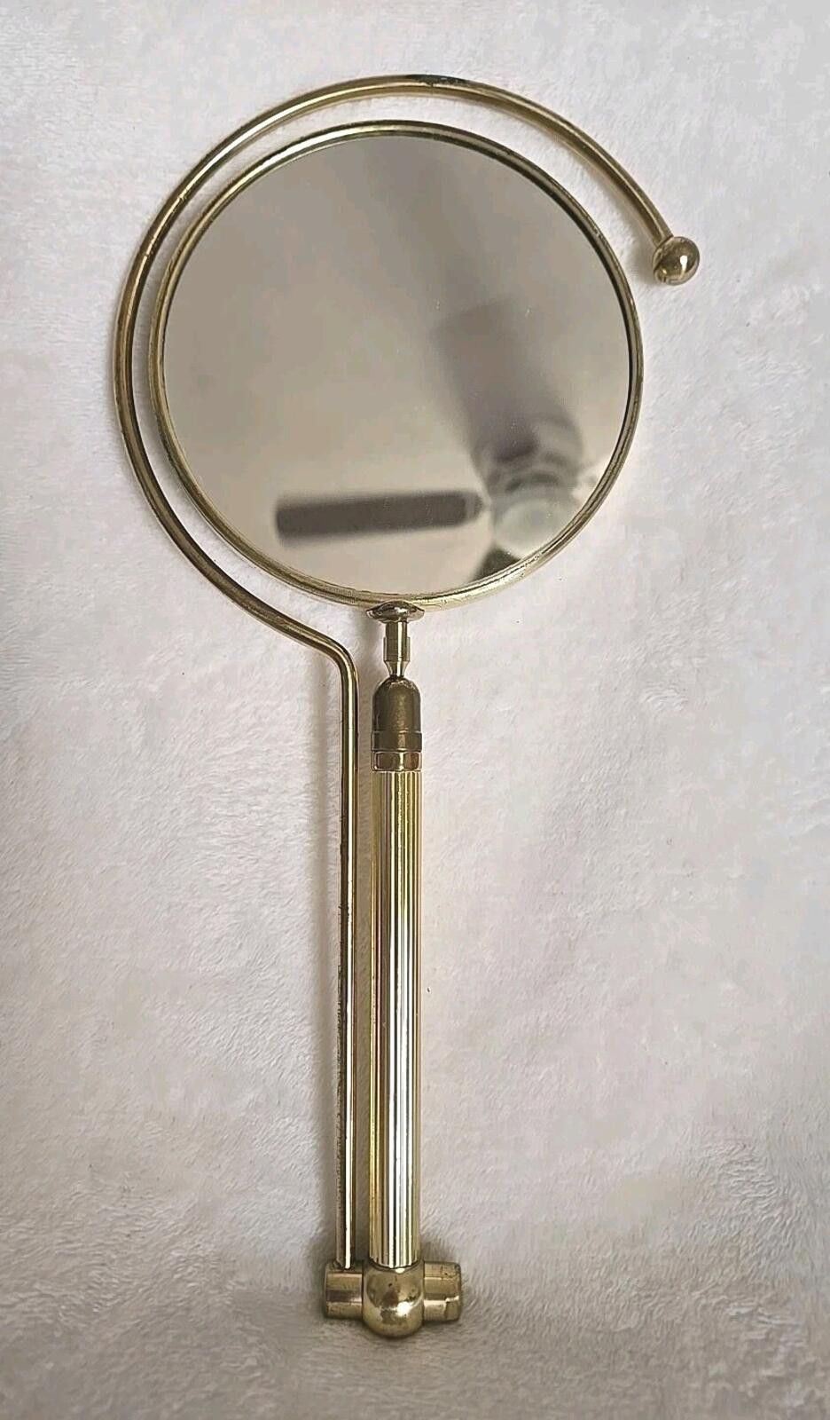 Unknown London Mid-Century French Gilt Brass Table Mirror Rare Adjustable Size ONE SIZE - 2 Thumbnail