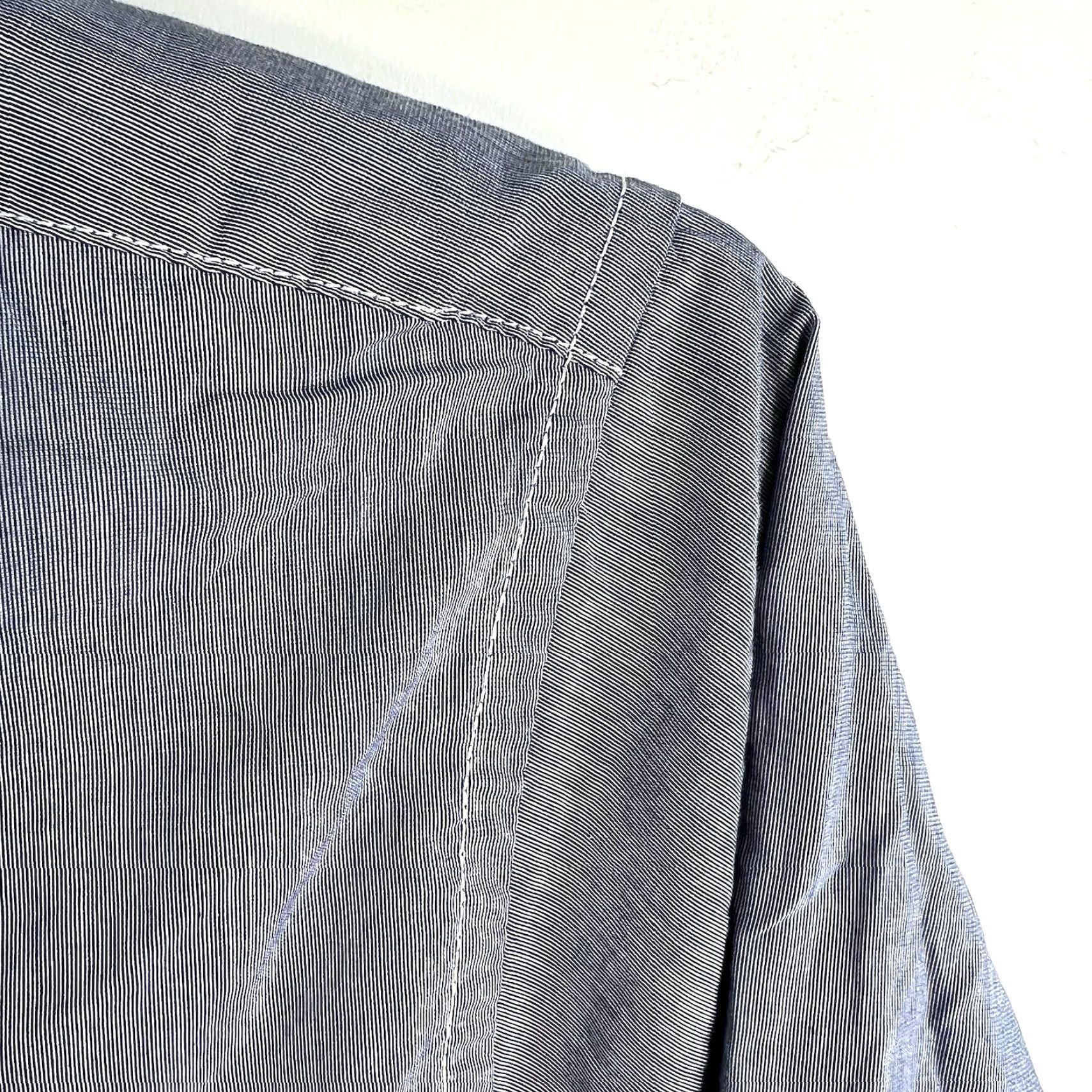 Bonobos VINTAGE Bonobos Men's Button-Up Shirt Blue Stripe Long Sleeve 4XL Casual Business Workwear Size US XXL / EU 58 / 5 - 2 Thumbnail