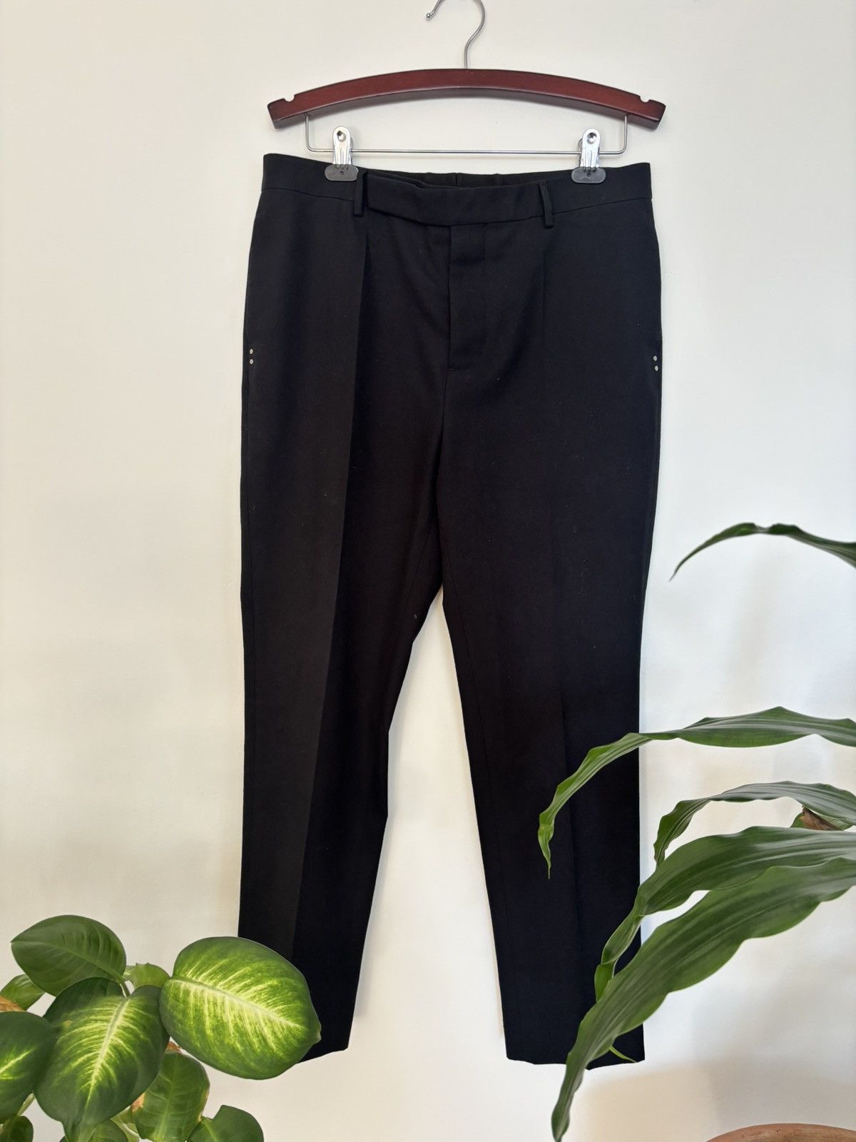 Rick Owens RICK OWENS SLIM CUT TAILORED TROUSERS S/S21 Size US 31 - 1 Thumbnail