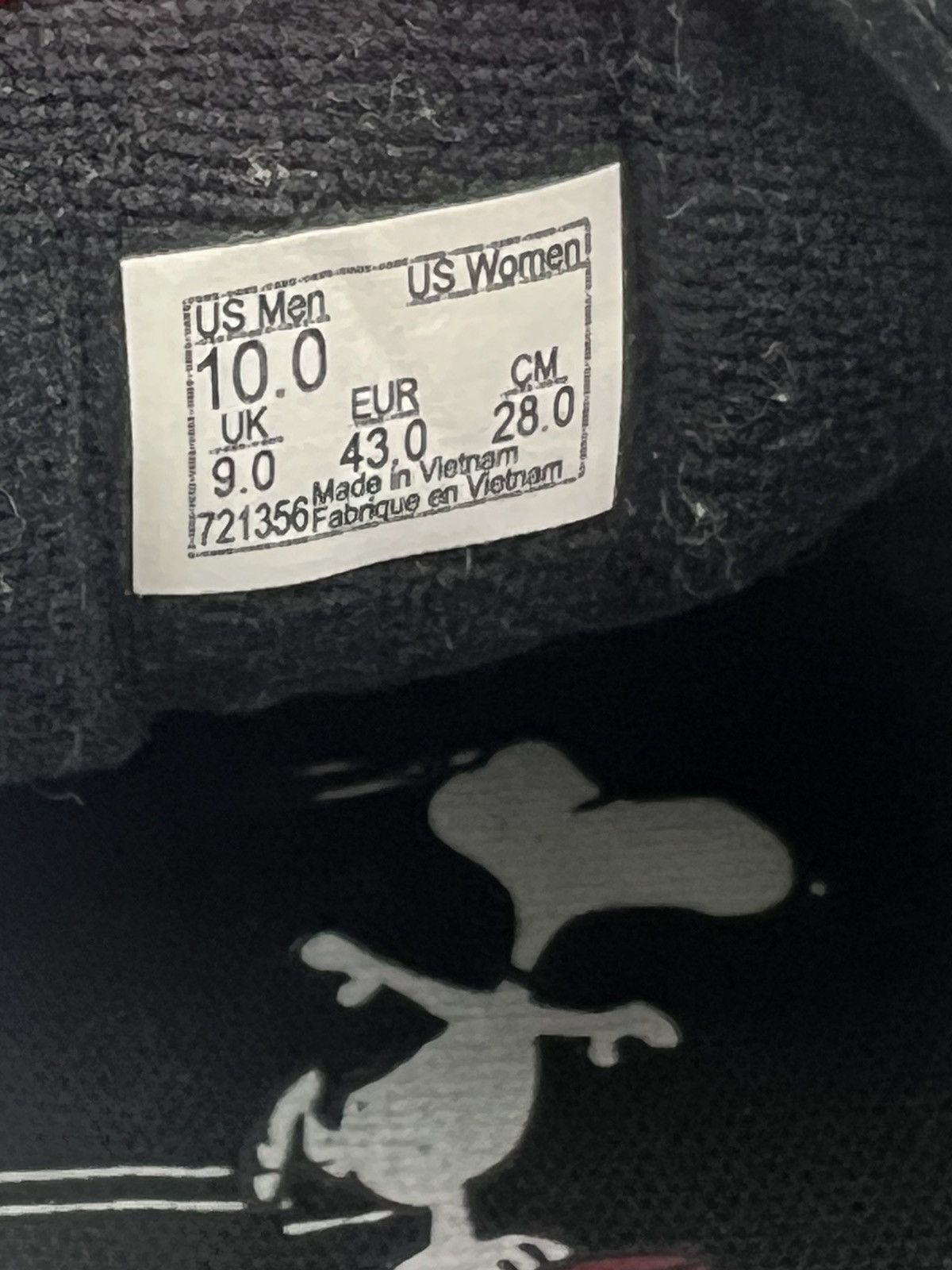 Peanuts × Vans Sk8-Hi Re-Issue Peanuts Snoopy Bones Size US 10 / EU 43 - 8 Thumbnail