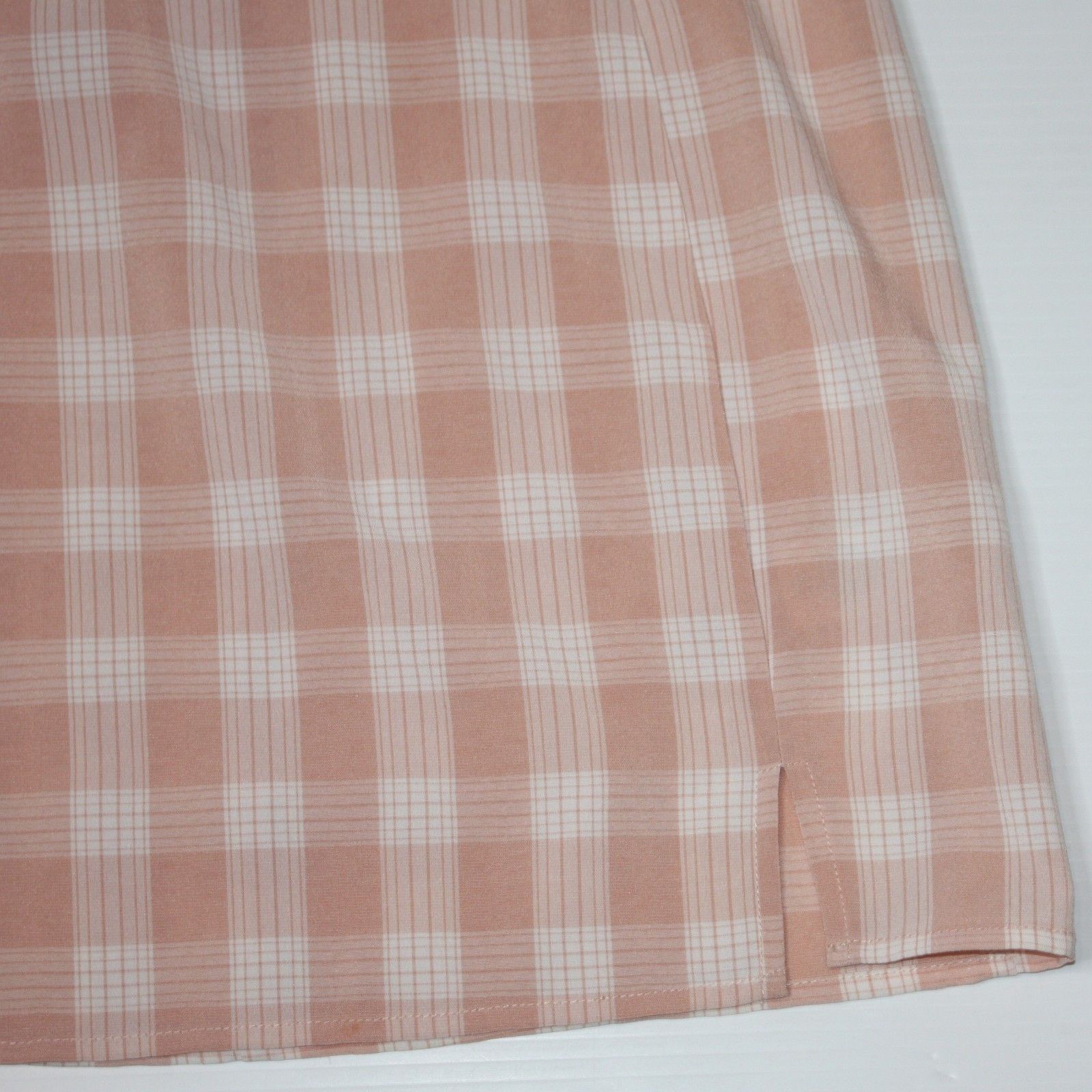BP. Plaid Square Neck Sundress Dress in Coral & White Gingham Size XS / US 0-2 / IT 36-38 - 11 Thumbnail