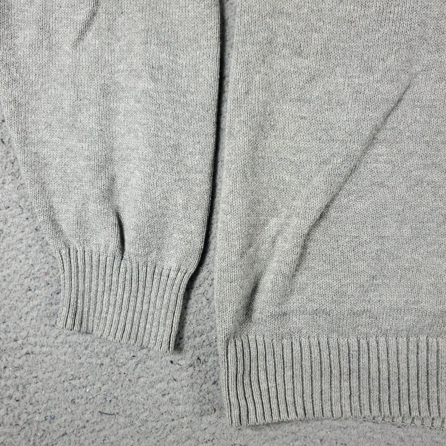 Nautica Nautica Mens Sweater Extra Large XL Gray Casual 1/4 Zip Up Size US XL / EU 56 / 4 - 3 Thumbnail