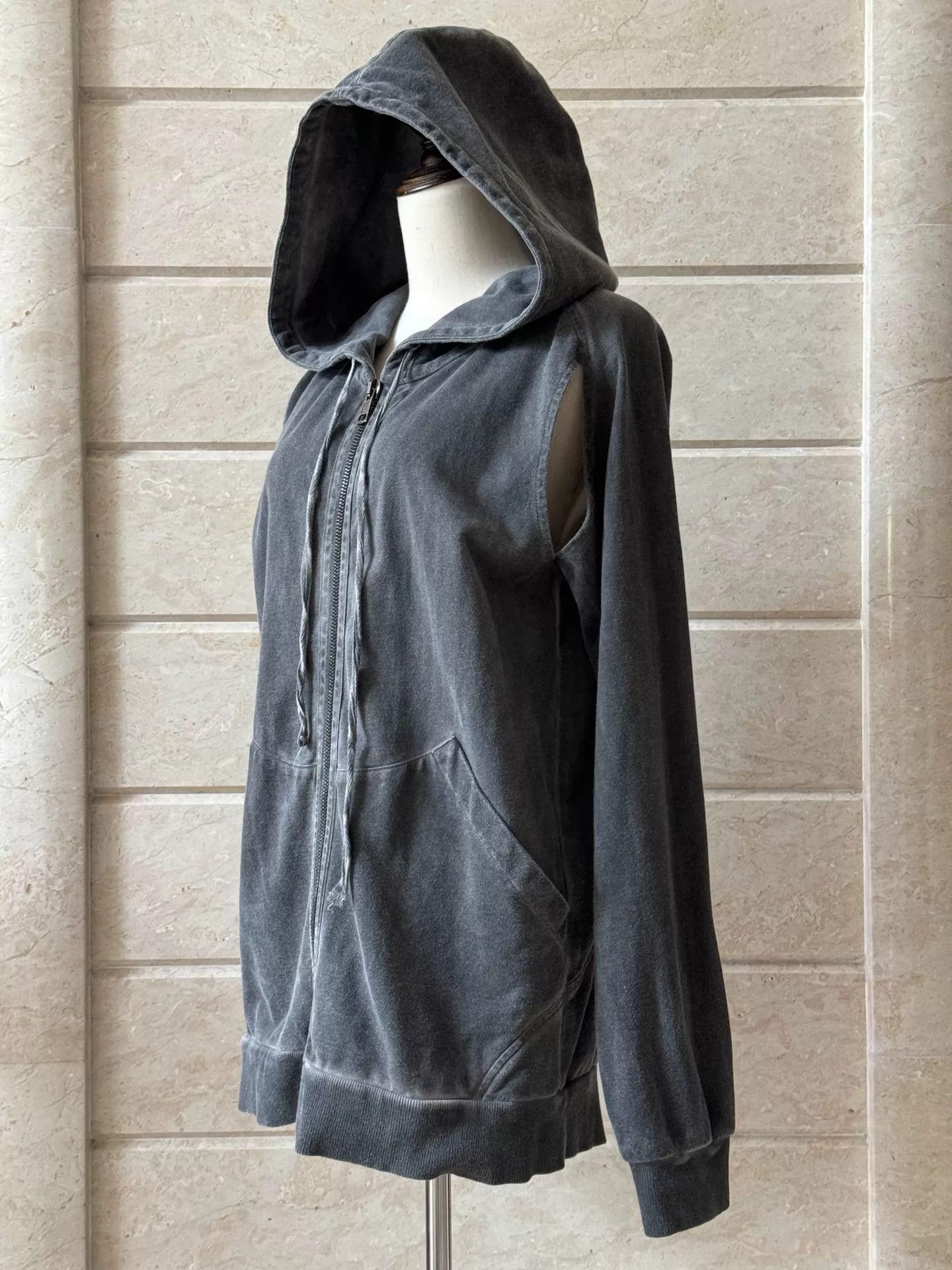 Alexandre Plokhov Alexandre Plokhov distressed gray hoodie jacket Size US S / EU 44-46 / 1 - 2 Thumbnail