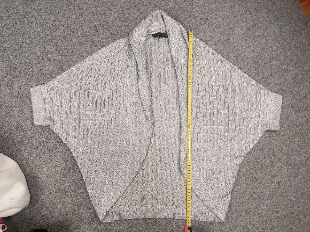Ralph Lauren Ralph Lauren Black Label Cable Knit Poncho Cardigan Mettalic Size M / US 6-8 / IT 42-44 - 16 Thumbnail