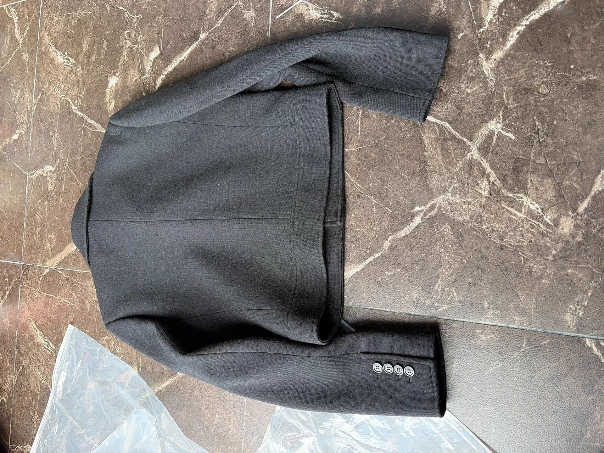 Saint Laurent Paris Saint Laurent Black Wool Short Jacket 38 Size S / US 4 / IT 40 - 6 Thumbnail