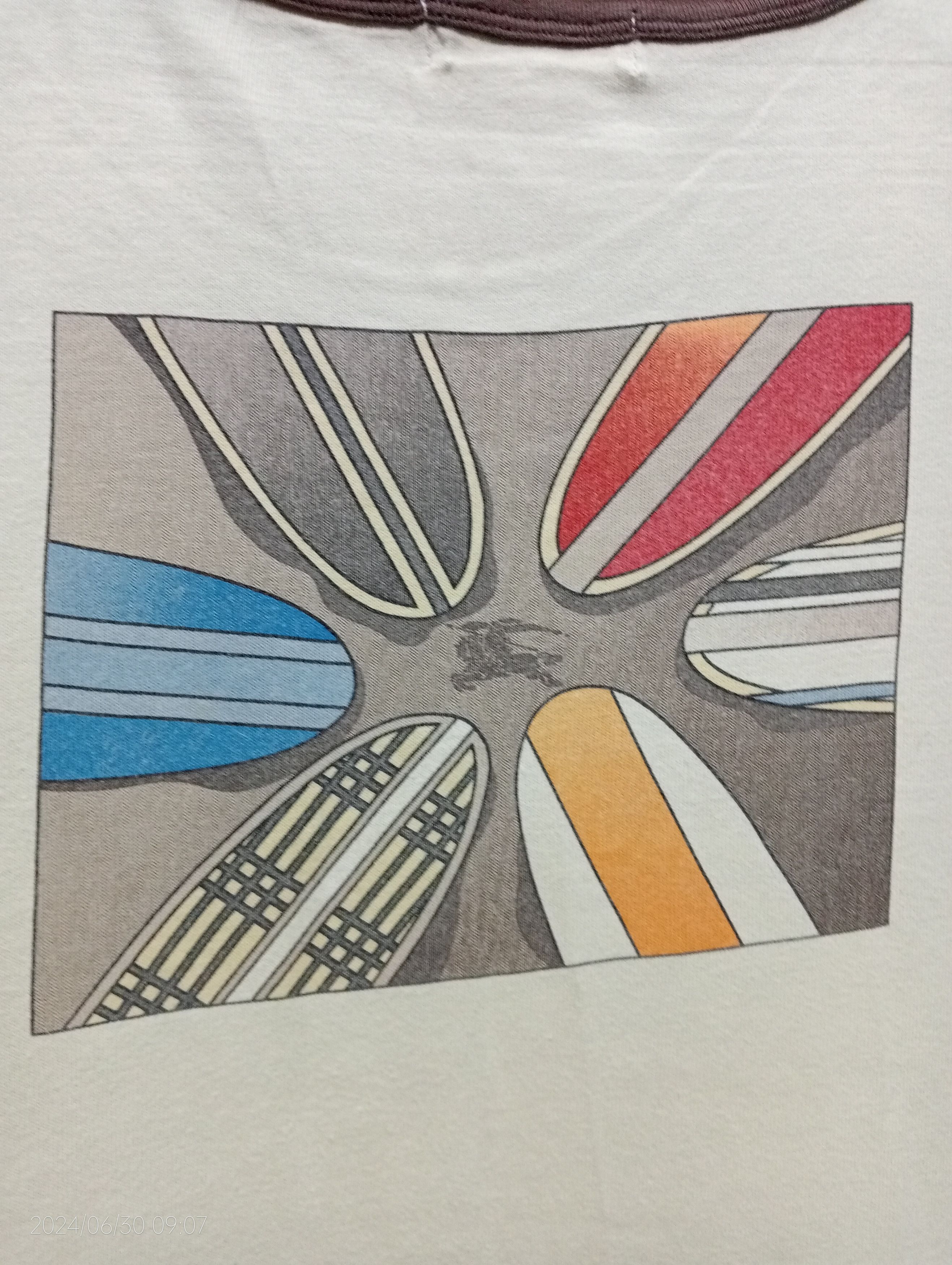 Burberry Vintage Burberry Surfboards Ringer Tee Very Rare Size US L / EU 52-54 / 3 - 10 Thumbnail