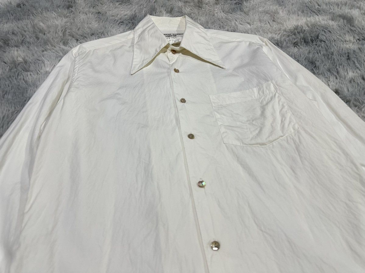 Katharine Hamnett London 🔥Vintage Katharine Hammett London Shirt Dagger Collar Size US M / EU 48-50 / 2 - 2 Thumbnail