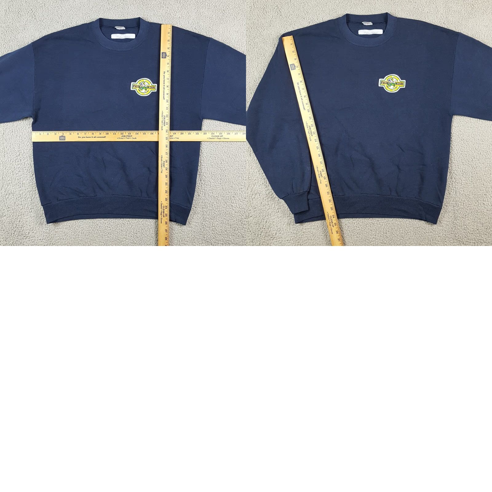 Jerzees VINTAGE Notre Dame Fighting Irish Football XL Pullover Crewneck Sweatshirt Mens XL Blue 90s Size US XL / EU 56 / 4 - 8 Thumbnail