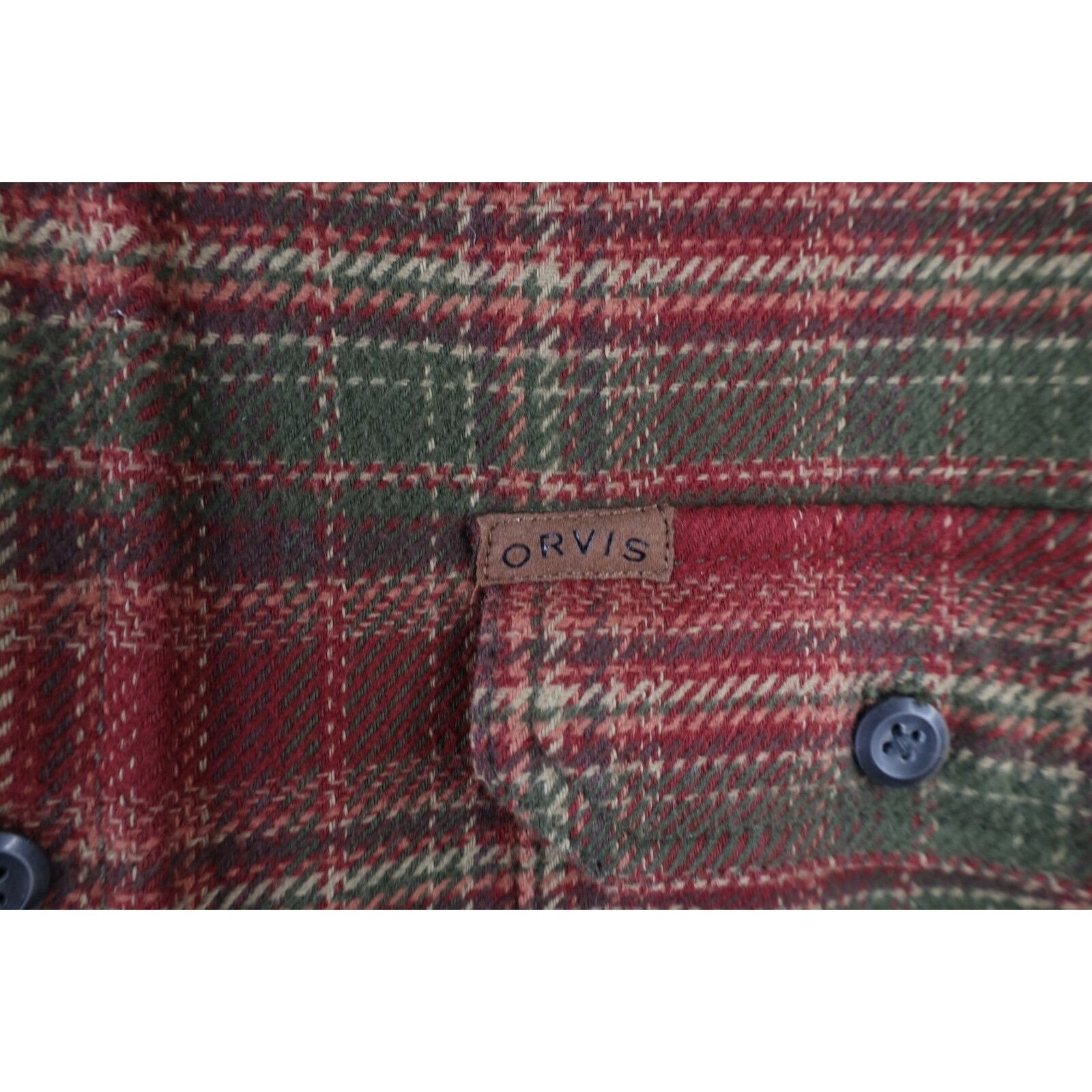 Orvis × Vintage Vintage Orvis Heavyweight Double Pocket Flannel Button Shirt Size US L / EU 52-54 / 3 - 8 Thumbnail