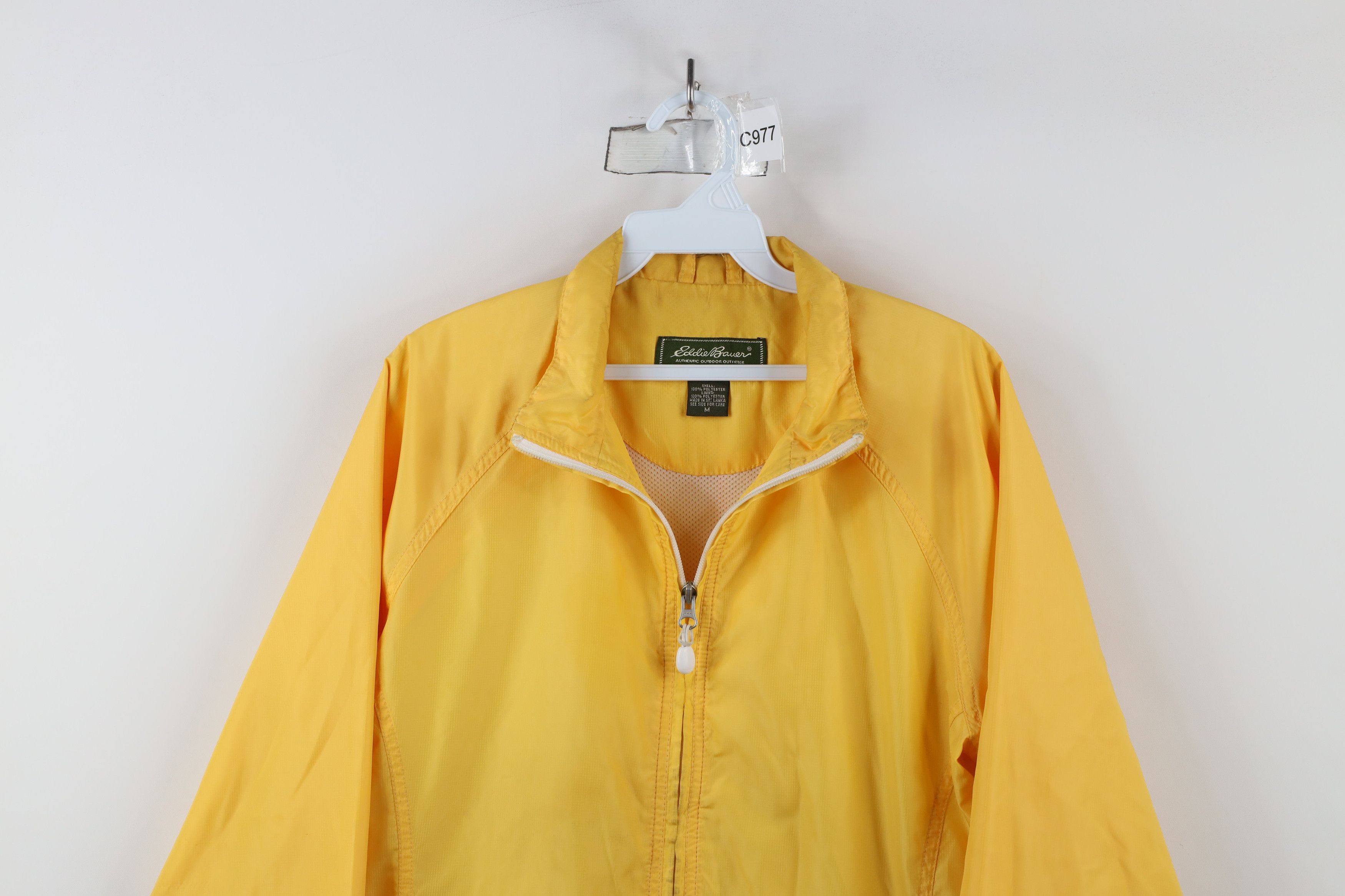 Eddie Bauer × Vintage Vintage Eddie Bauer Full Zip Windbreaker Jacket Yellow Size M / US 6-8 / IT 42-44 - 2 Thumbnail