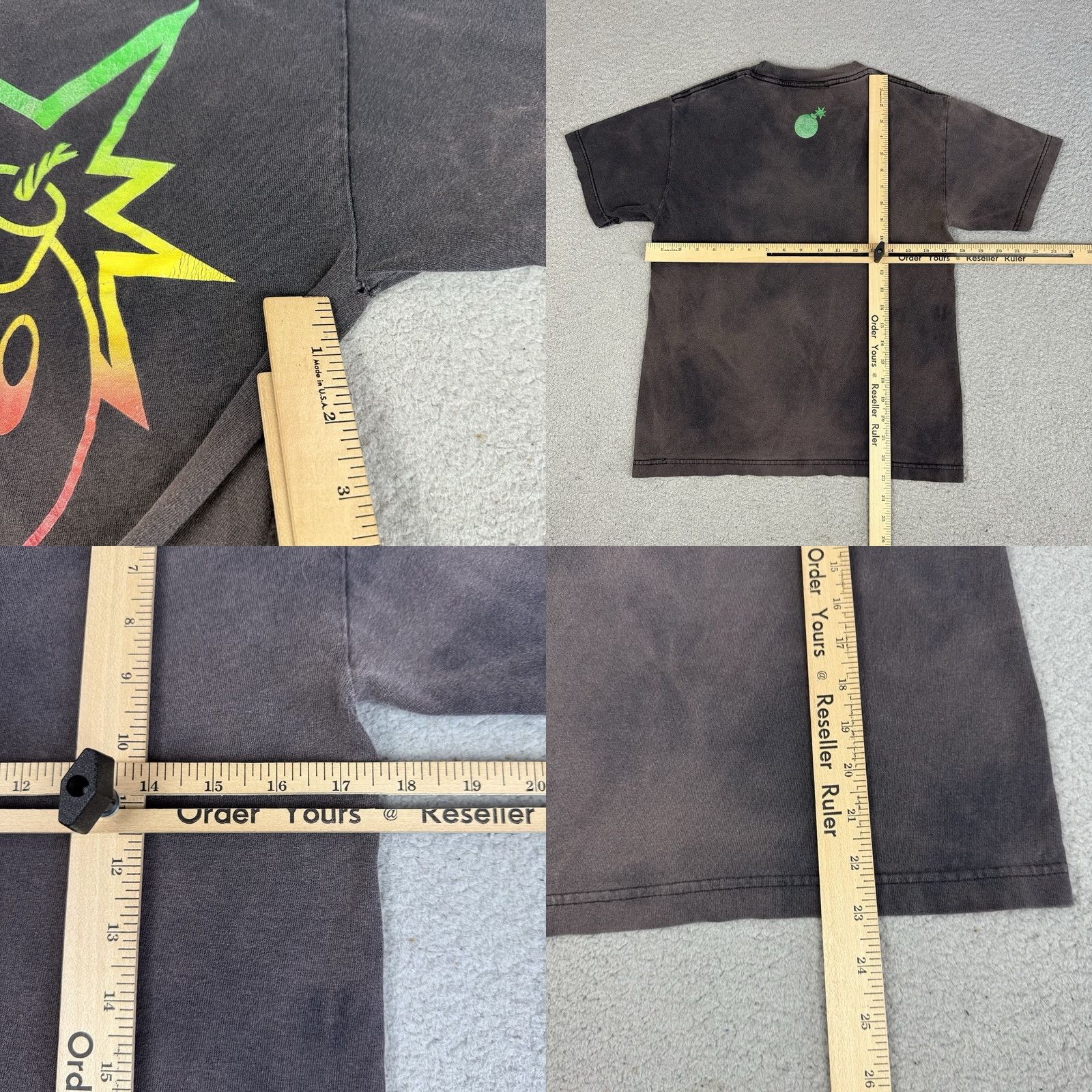 The Hundreds VINTAGE The Hundreds T Shirt Adult Small Gray Rasta Adam Bomb Crew Neck Distressed Fade Shirts Adults S Gray Adam Bomb Mens Women? Size US S / EU 44-46 / 1 - 8 Thumbnail