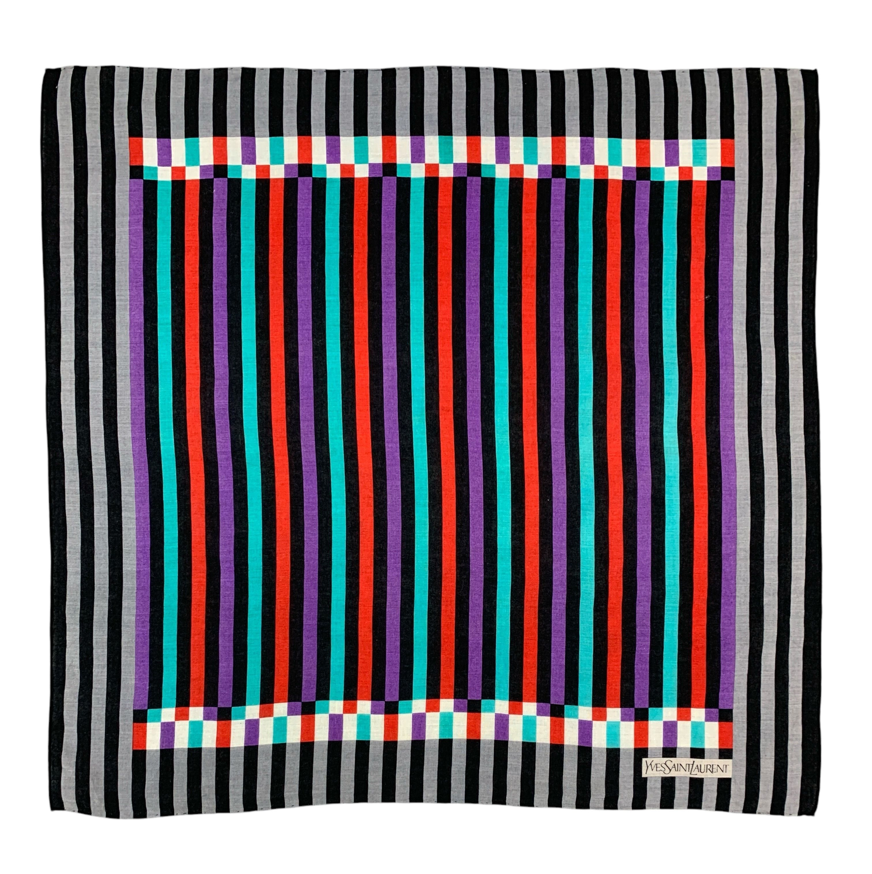 Vintage × Yves Saint Laurent Vintage Yves Saint Laurent Scarf Handkerchief - HKA974 Size ONE SIZE - 2 Thumbnail