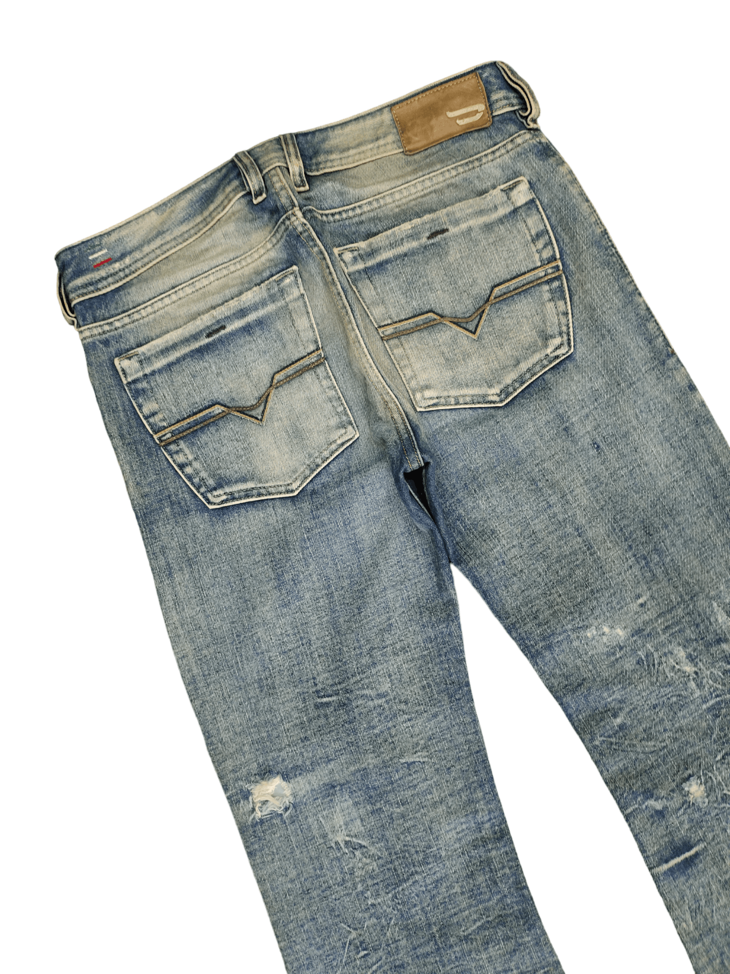 Diesel Flare Jeans Diesel 1dr Logo Distress Faded Boot Cut Y2k lgb Size US 30 / EU 46 - 5 Thumbnail