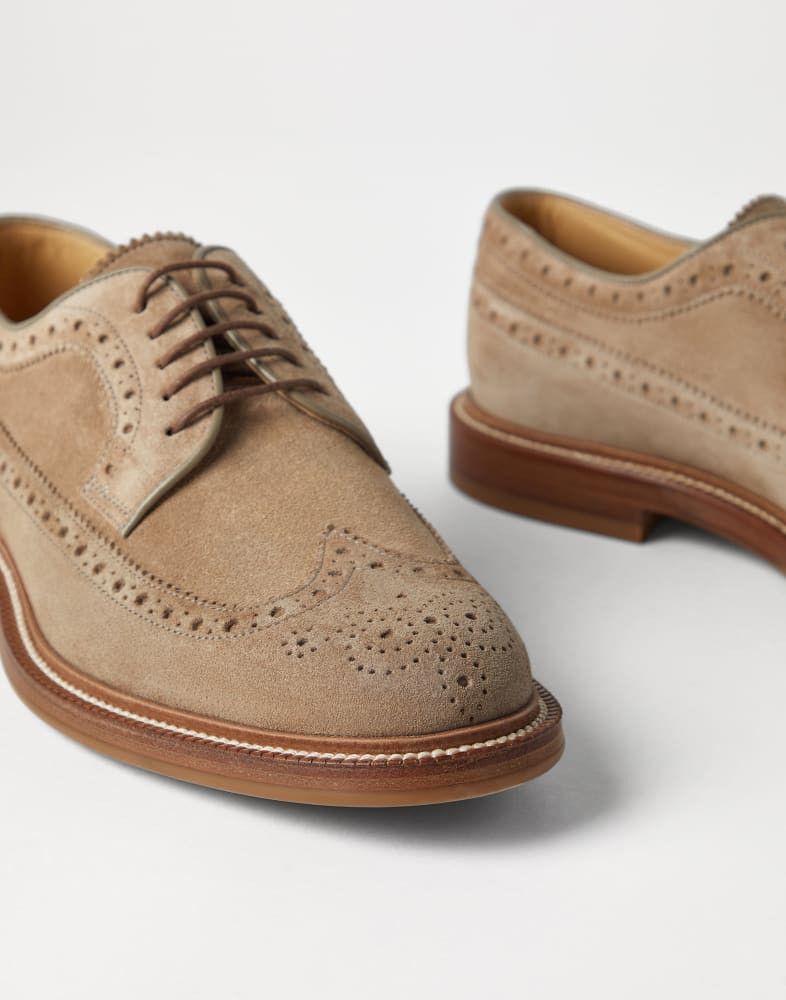 Brunello Cucinelli o1w1db10925 Pair Of Laced Shoes in Sand Beige Size US 9 / EU 42 - 4 Thumbnail