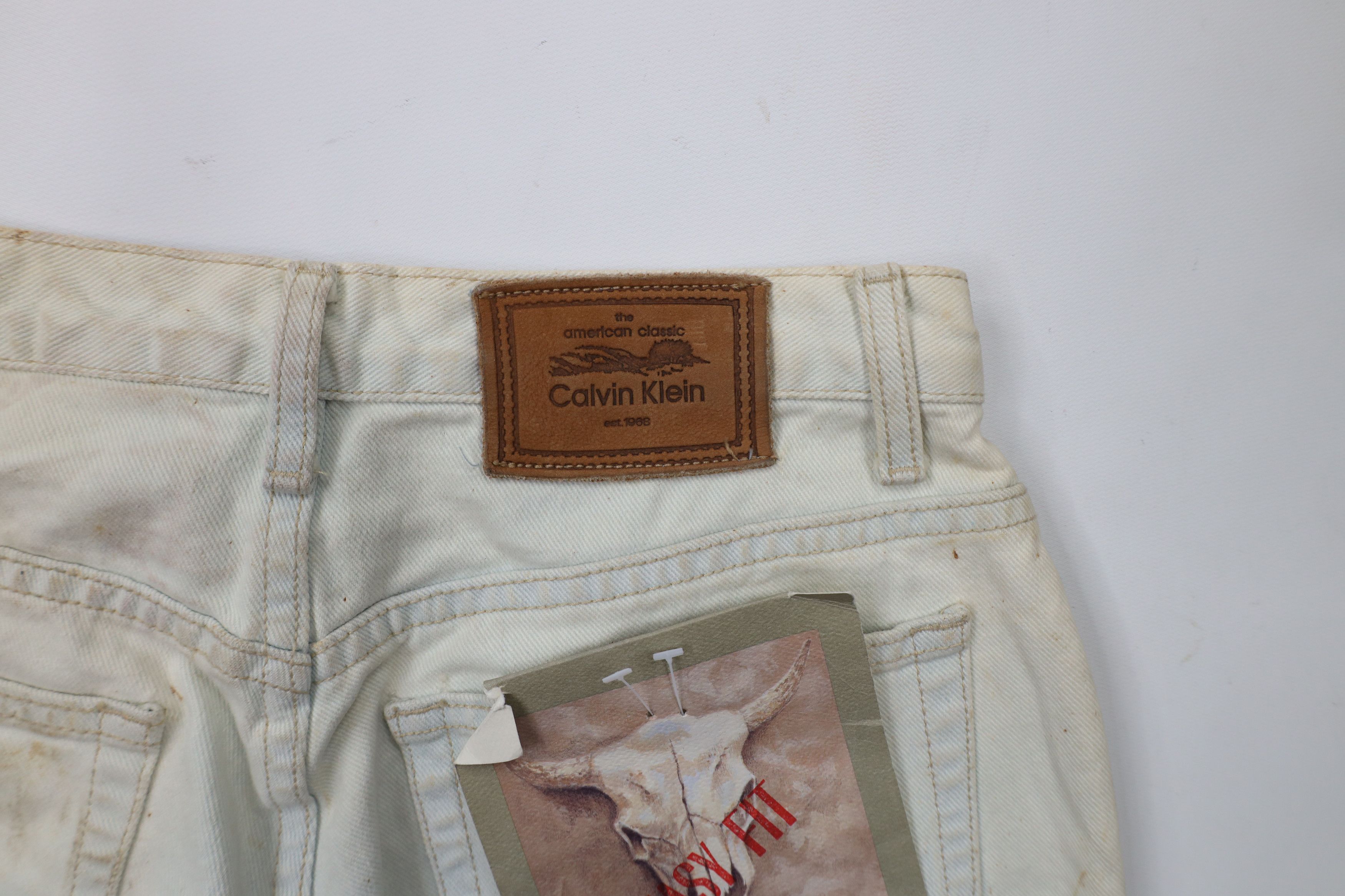 Calvin Klein × Vintage Deadstock Vintage 90s Calvin Klein Relaxed Fit Jeans USA Size US 30 / EU 46 - 15 Thumbnail