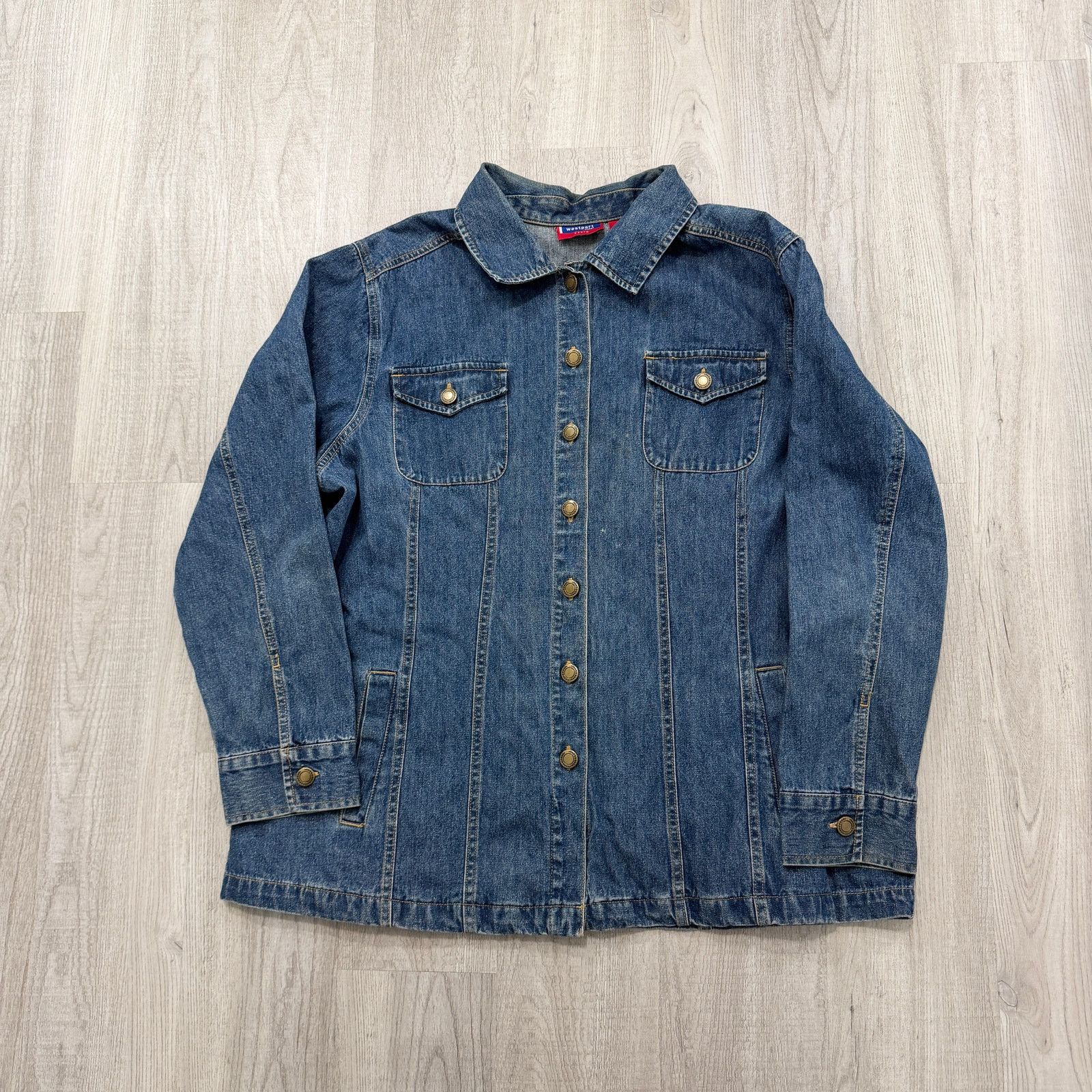 Vintage Vintage Westport Denim Chore Coat Women's 18/20 Blue Barn Size 3XL / US 20-22 - 1 Thumbnail
