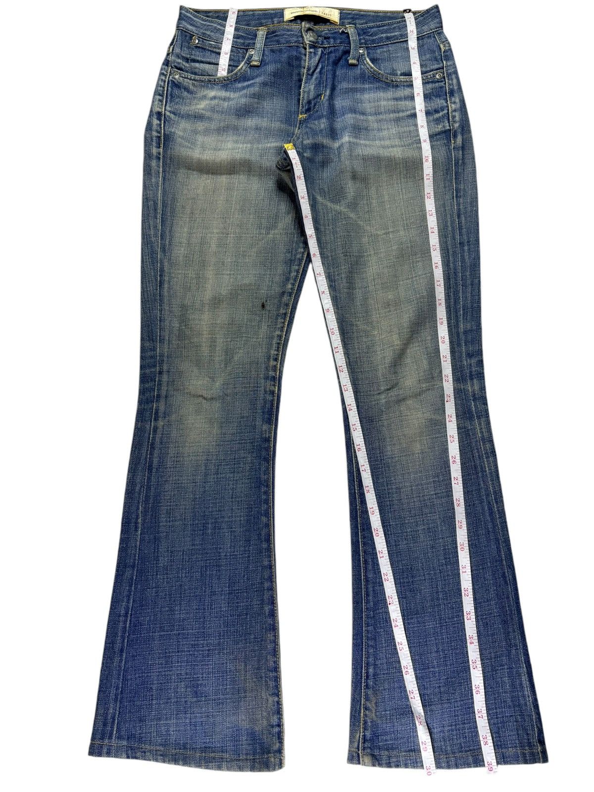 Japanese Brand × Paper Denim & Cloth Vintage USA Paper Denim Clothes Mud Wash Flare Jeans Size 30" / US 8 / IT 44 - 14 Thumbnail