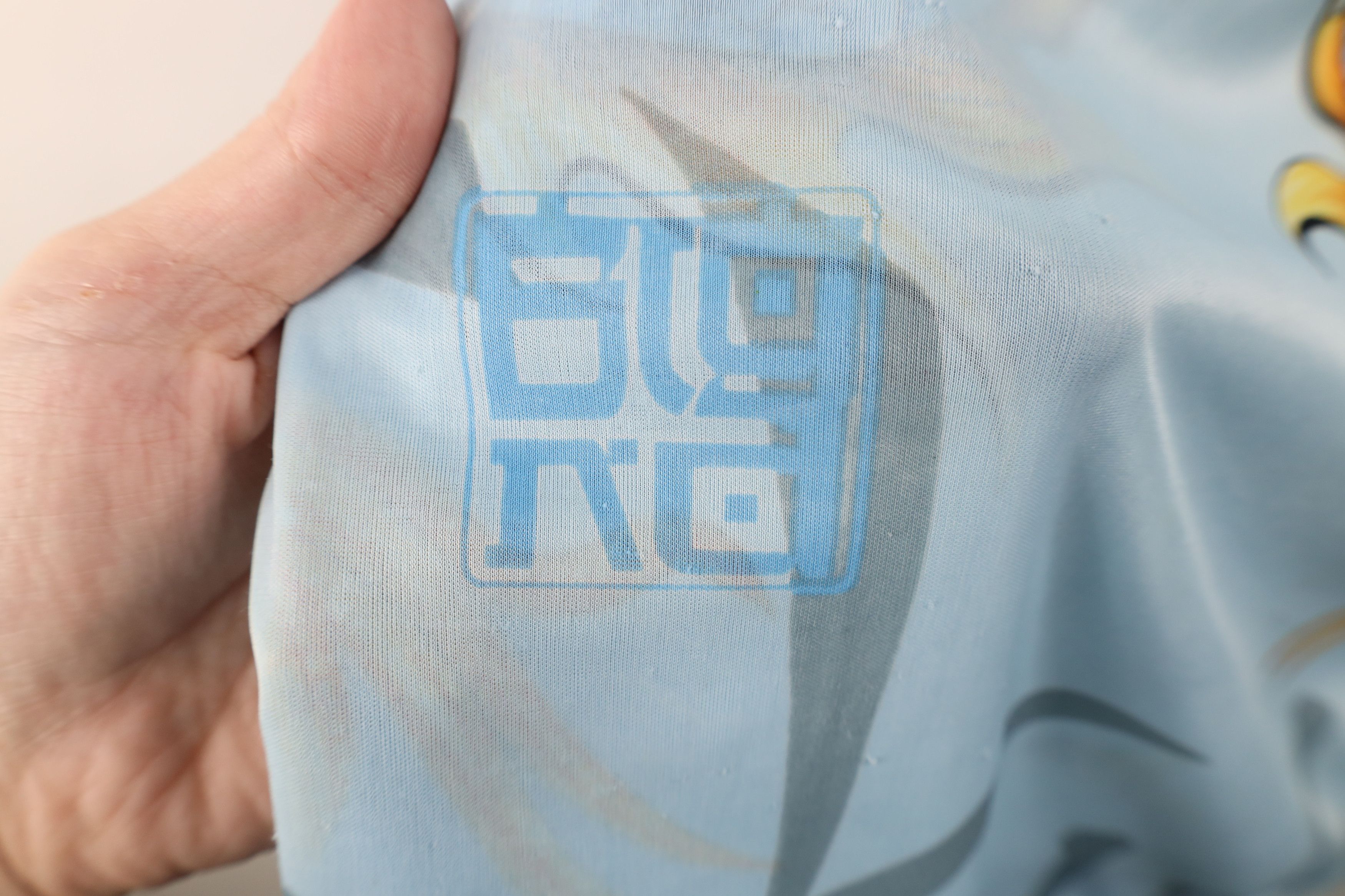 Vintage Vintage 90s Y2K Streetwear All Over Print T-Shirt Blue Size US XXL / EU 58 / 5 - 8 Thumbnail