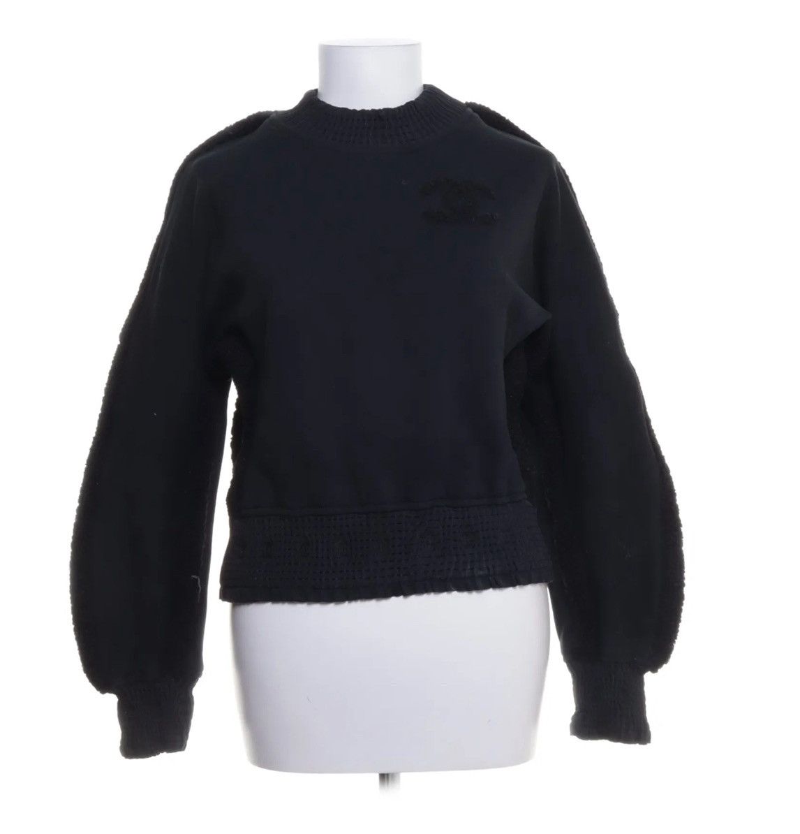 Chanel Cashmere Logo “CC” Knit Sweatshirt Size M / US 6-8 / IT 42-44 - 2 Thumbnail