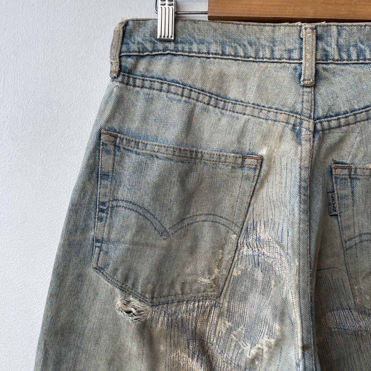 Levi's Thrashed Levi's 543 Reworked Anime Pop-Art Boro Sashiko Size US 30 / EU 46 - 12 Thumbnail