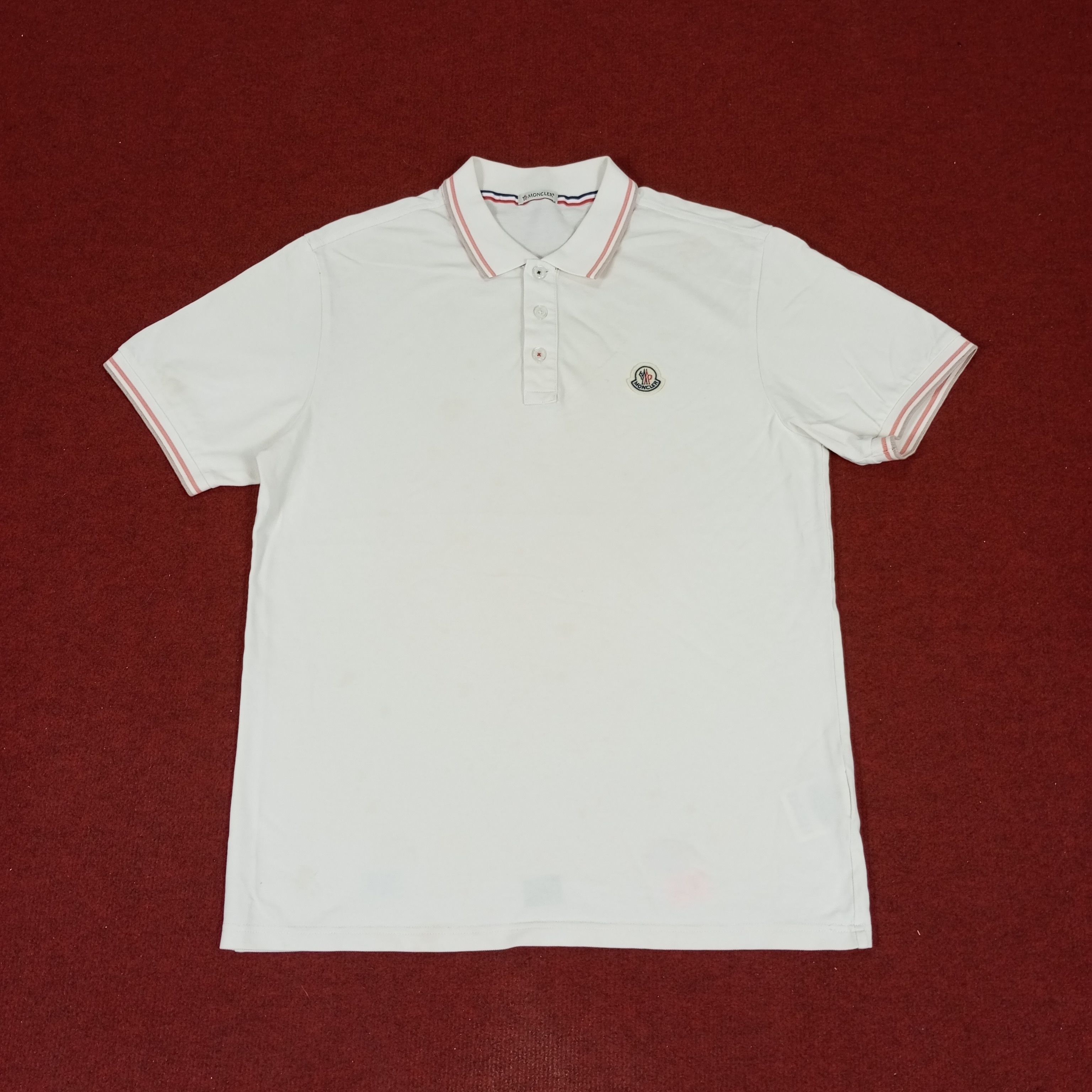 Vintage Moncler Small Logo Design Casual Style Polos Size US L / EU 52-54 / 3 - 1 Thumbnail