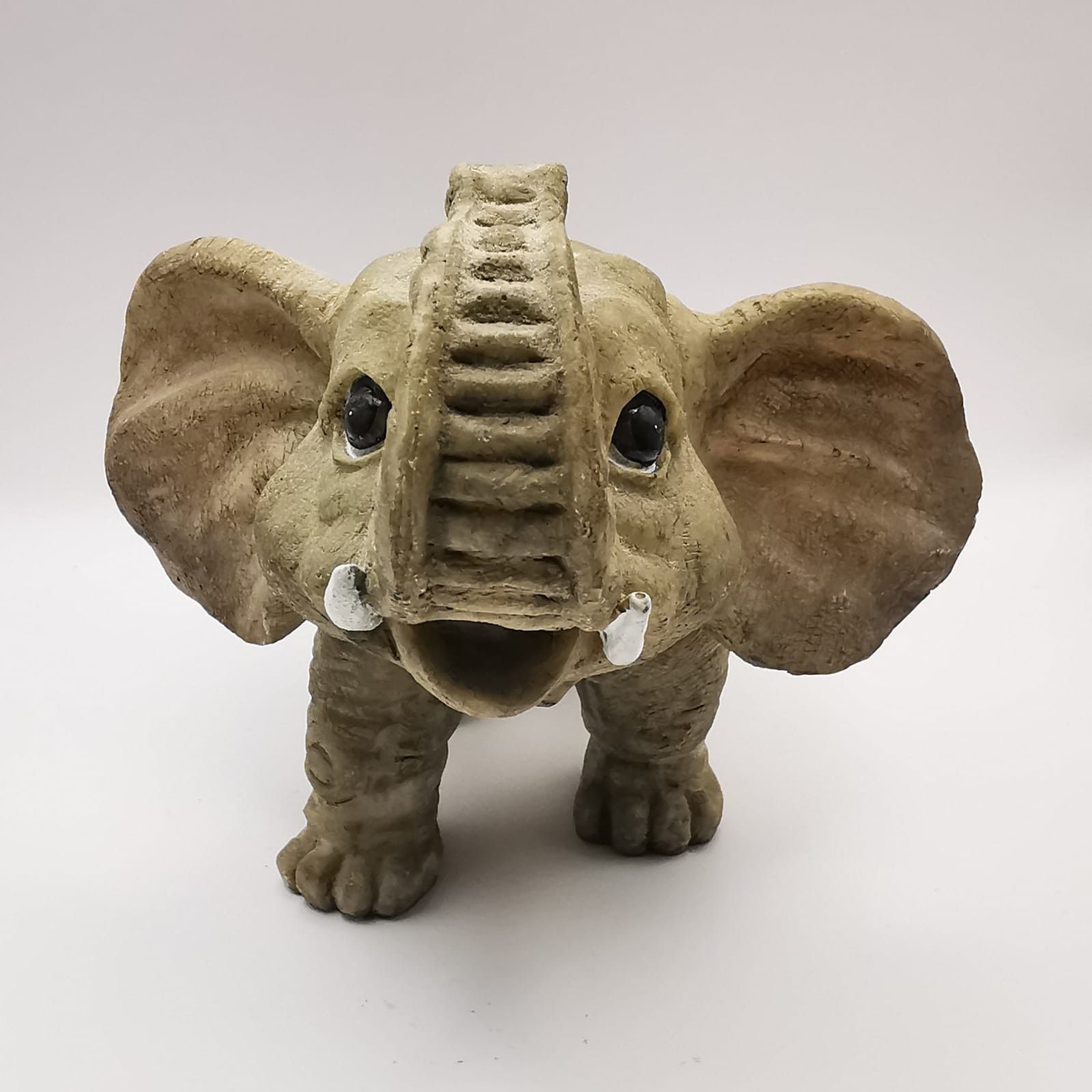 Vintage 80s Vintage Very Rare Collectible Elephant Figurine 359g Size ONE SIZE - 4 Thumbnail
