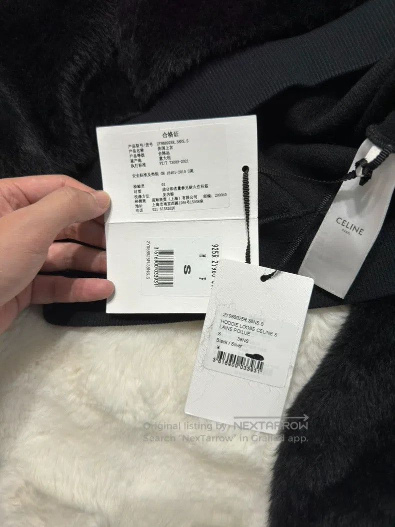 Celine CELINE Furry Stud Logo Sweatshirt Size US S / EU 44-46 / 1 - 3 Thumbnail