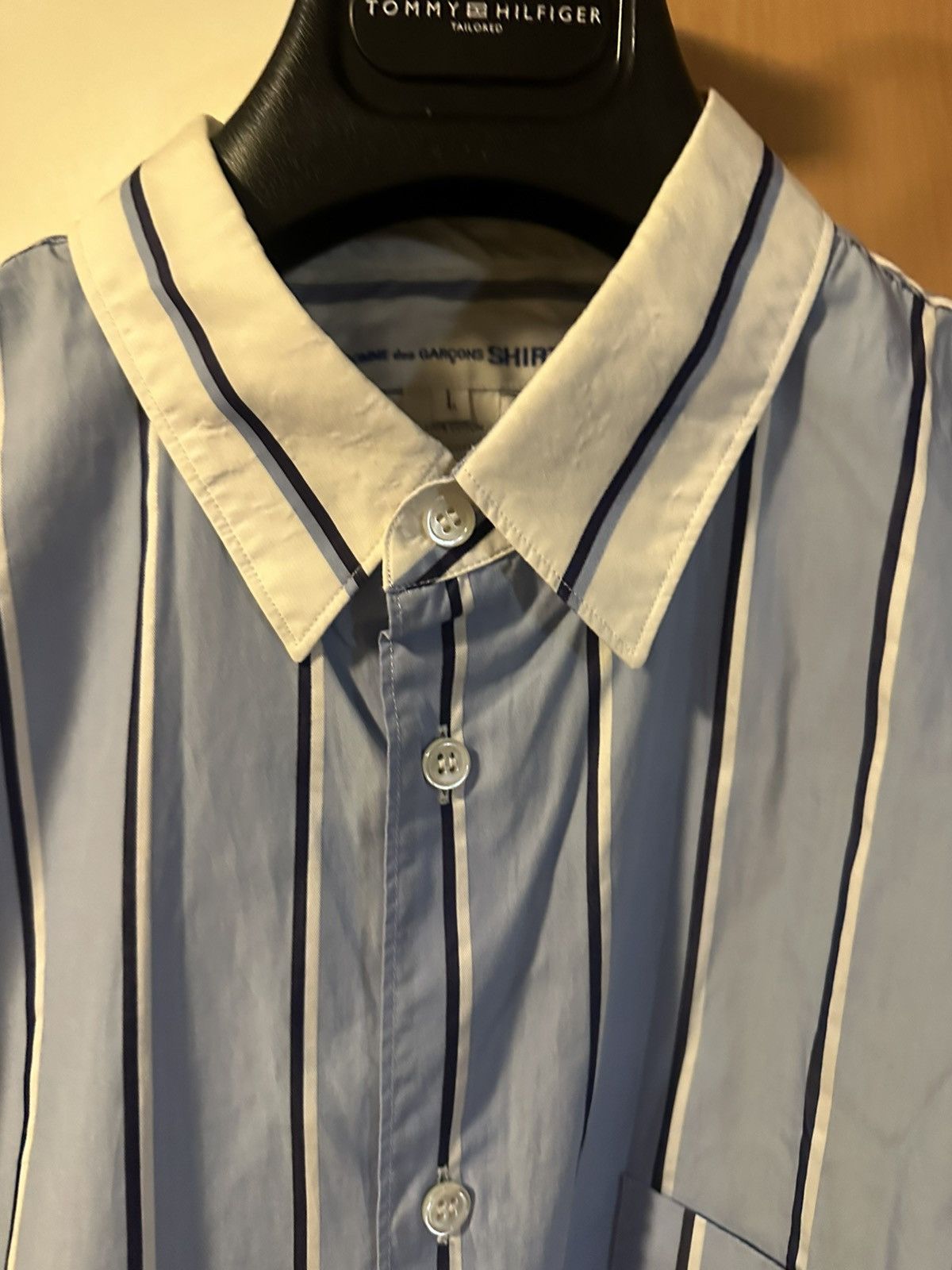 Comme des Garcons SHIRT Comme des Garçons multi stripped shirt Size US L / EU 52-54 / 3 - 3 Thumbnail