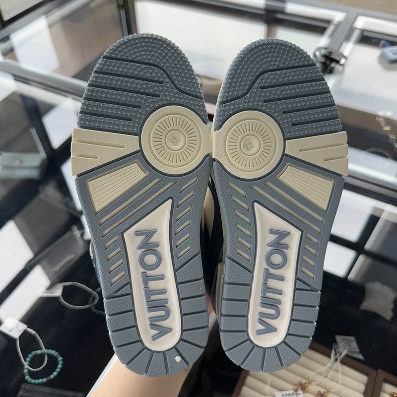 Louis Vuitton Louis Vuitton Leather Low Top Trainer Sneakers -2508 Size US 5.5 / EU 38 - 4 Thumbnail