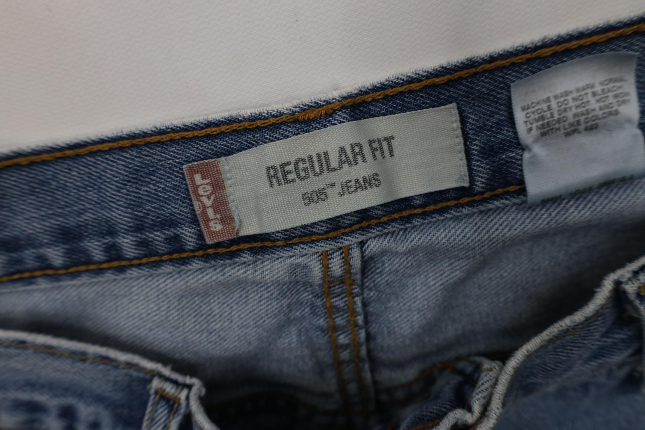 Levi's Vintage Y2K 2003 Levis 505 Regular Straight Leg Denim Jeans Size US 38 / EU 54 - 10 Thumbnail