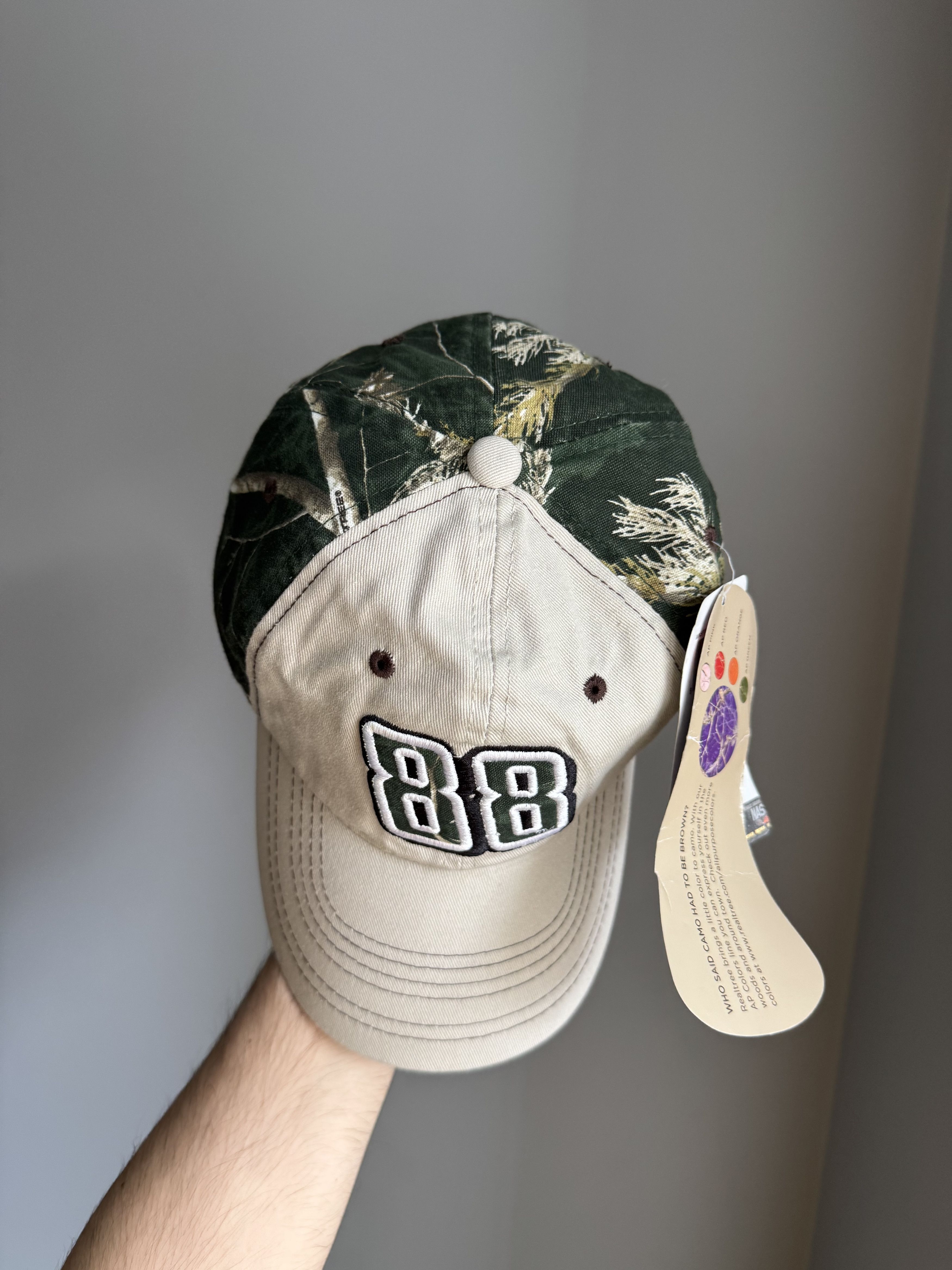Realtree Y2K NASCAR Racing Realtree Camo Strapback Hat #88 Size ONE SIZE - 4 Thumbnail