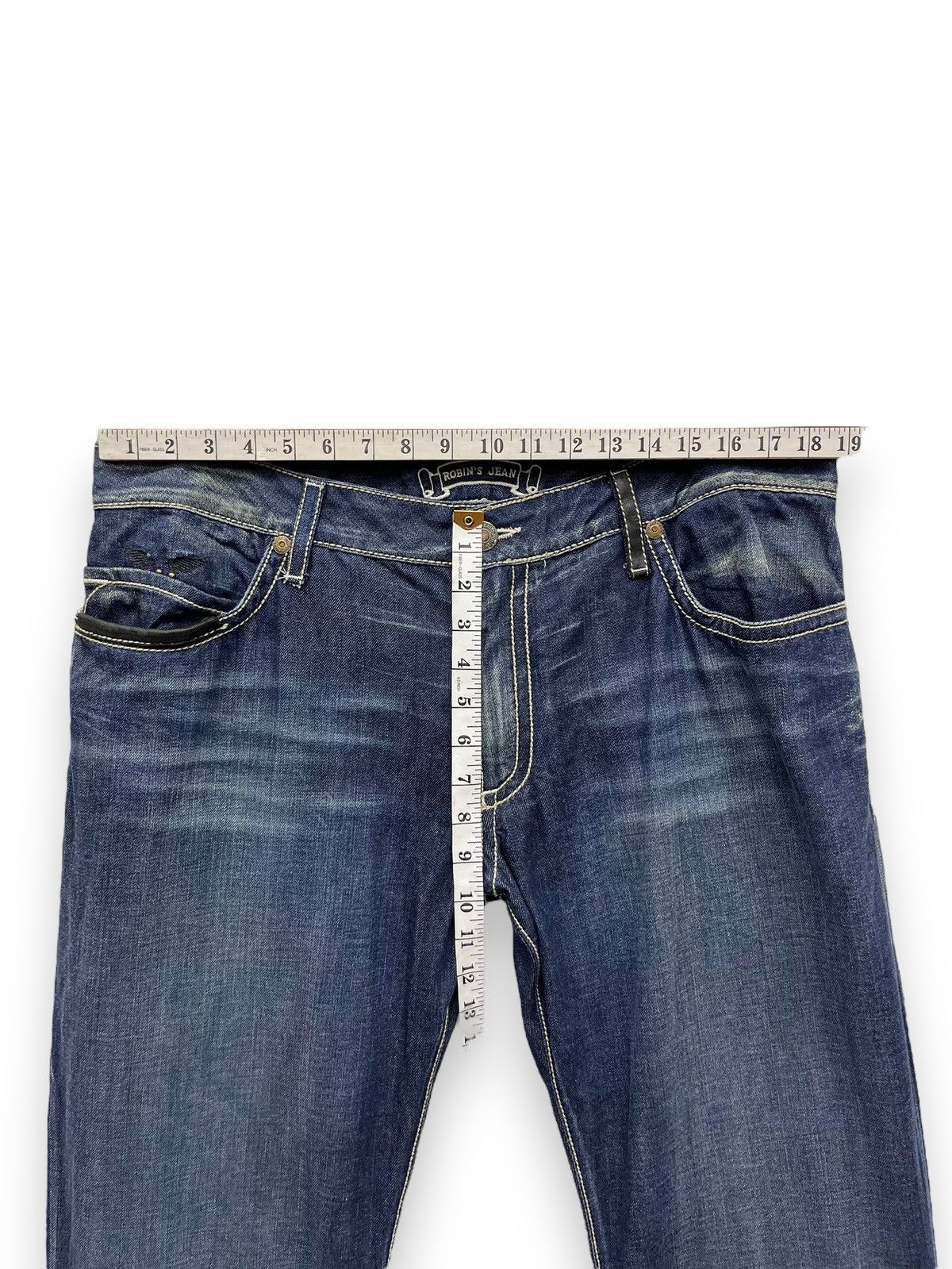Robins Jeans × Vintage 🔥Vtg ROBIN’S JEANS Gemstone Studded Flare Jeans Made In USA Size US 37 - 17 Thumbnail