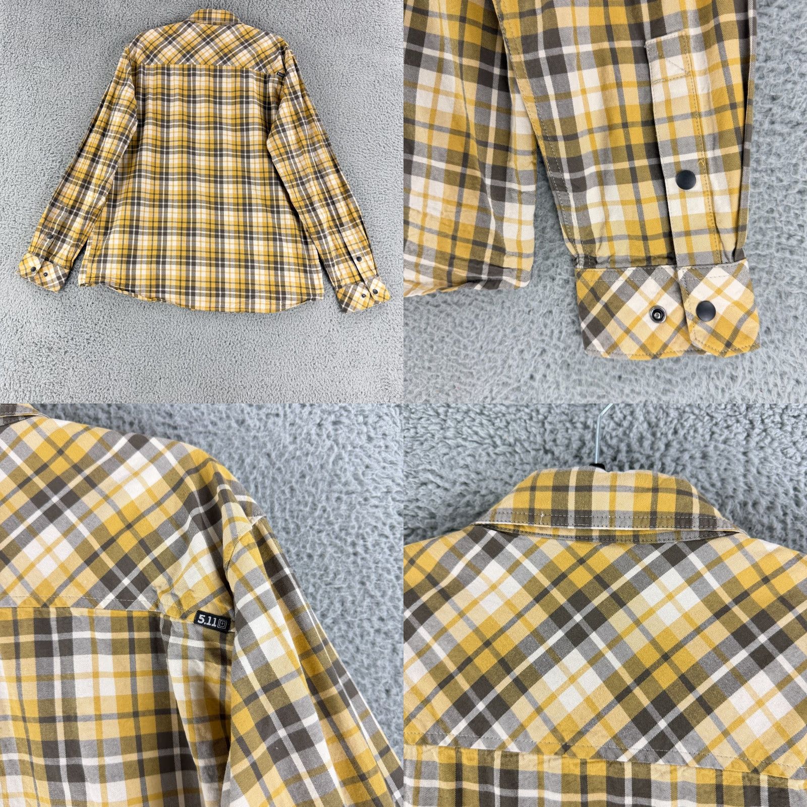 Vintage 5.11 Tactical Gunner Snap Button Shirt Mens L Plaid Long Sleeve 100% Cotton Size US L / EU 52-54 / 3 - 9 Thumbnail