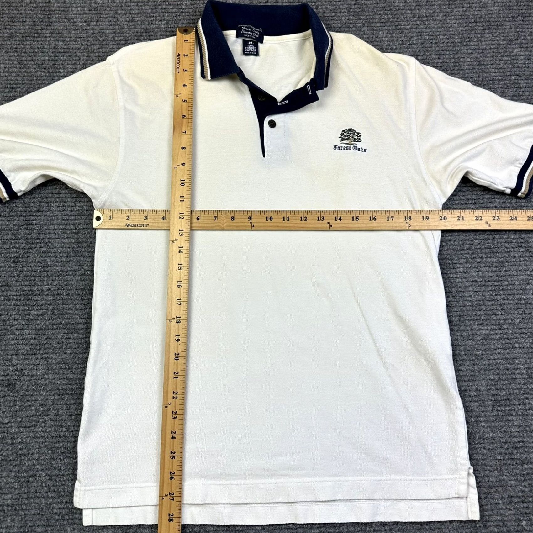 Vintage VINTAGE Forest Oaks Golf Polo Shirt Mens M Embroidered Made In USA Polo 90s Golf USA Man Size US M / EU 48-50 / 2 - 4 Thumbnail