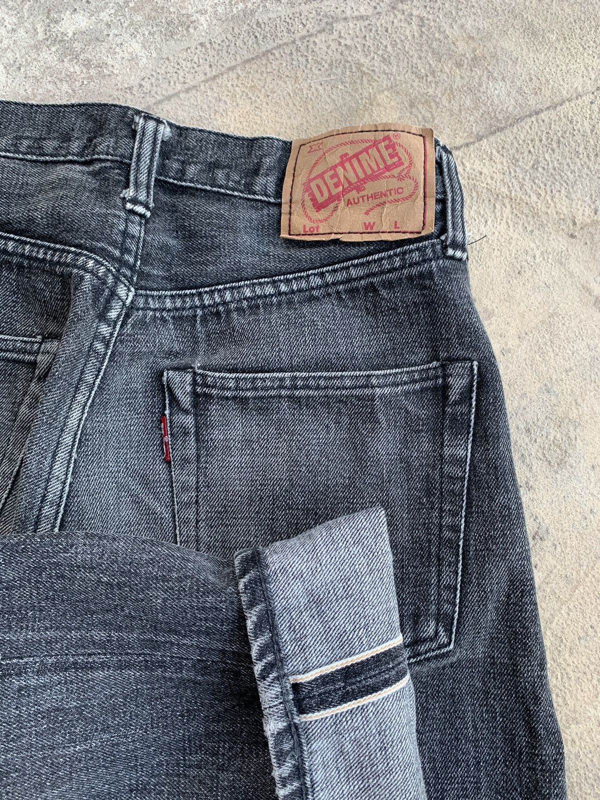 Denime × Japanese Brand Denime Selvedge Distressed Denim Size US 28 / EU 44 - 3 Thumbnail