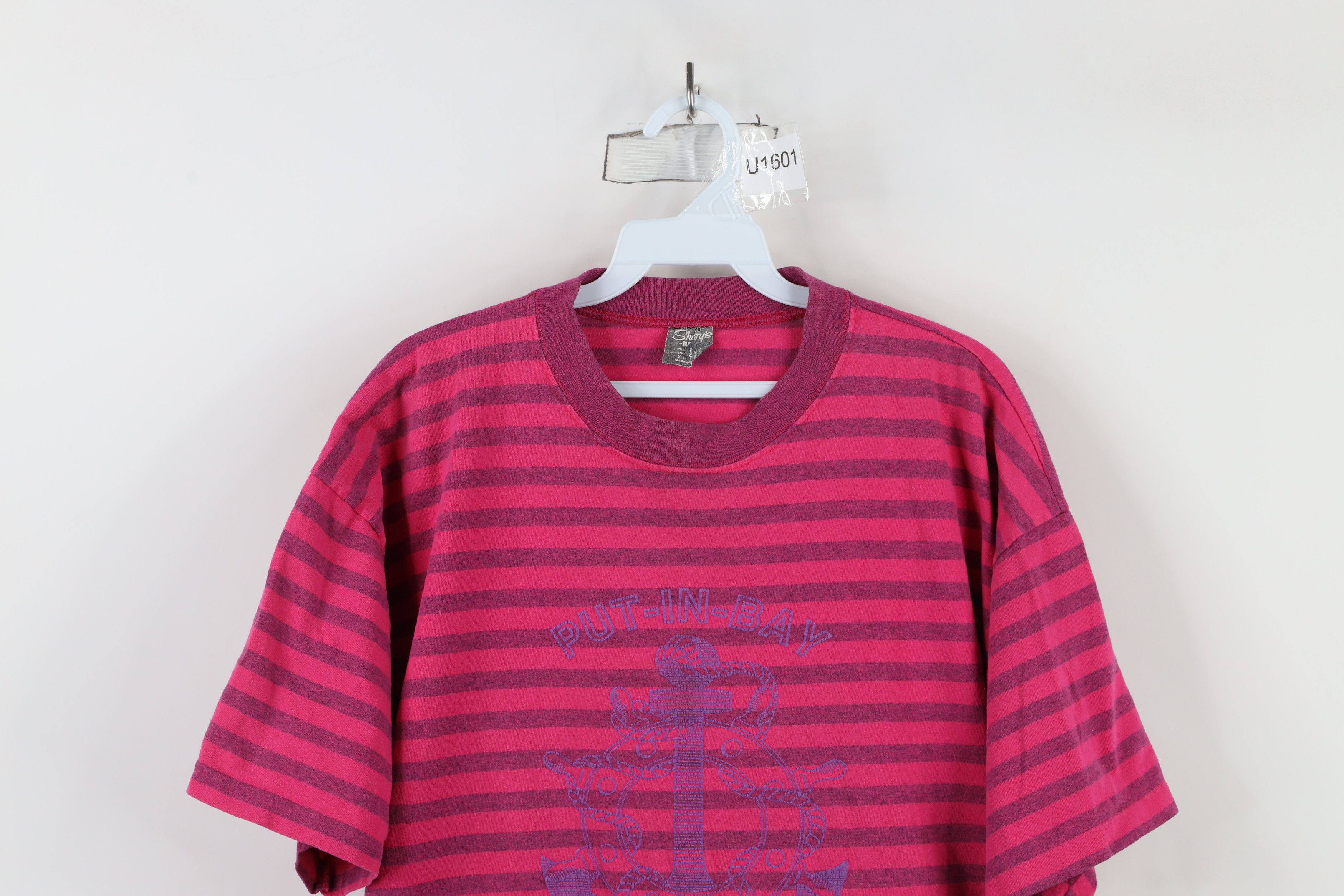 Vintage Vintage 90s Streetwear Put In Bay Boat Anchor T-Shirt USA Size XL / US 12-14 / IT 48-50 - 2 Thumbnail