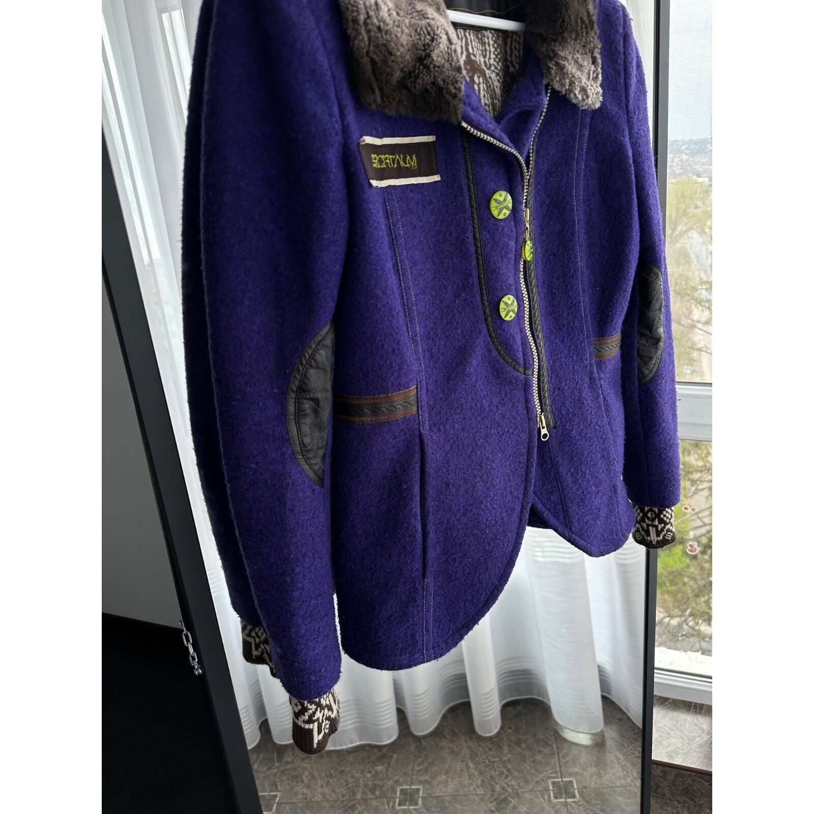 Sportalm Kitzbuhel VTG Sportalm Woman Wool Winter Jacket with Fur Collar Size M / US 6-8 / IT 42-44 - 9 Thumbnail