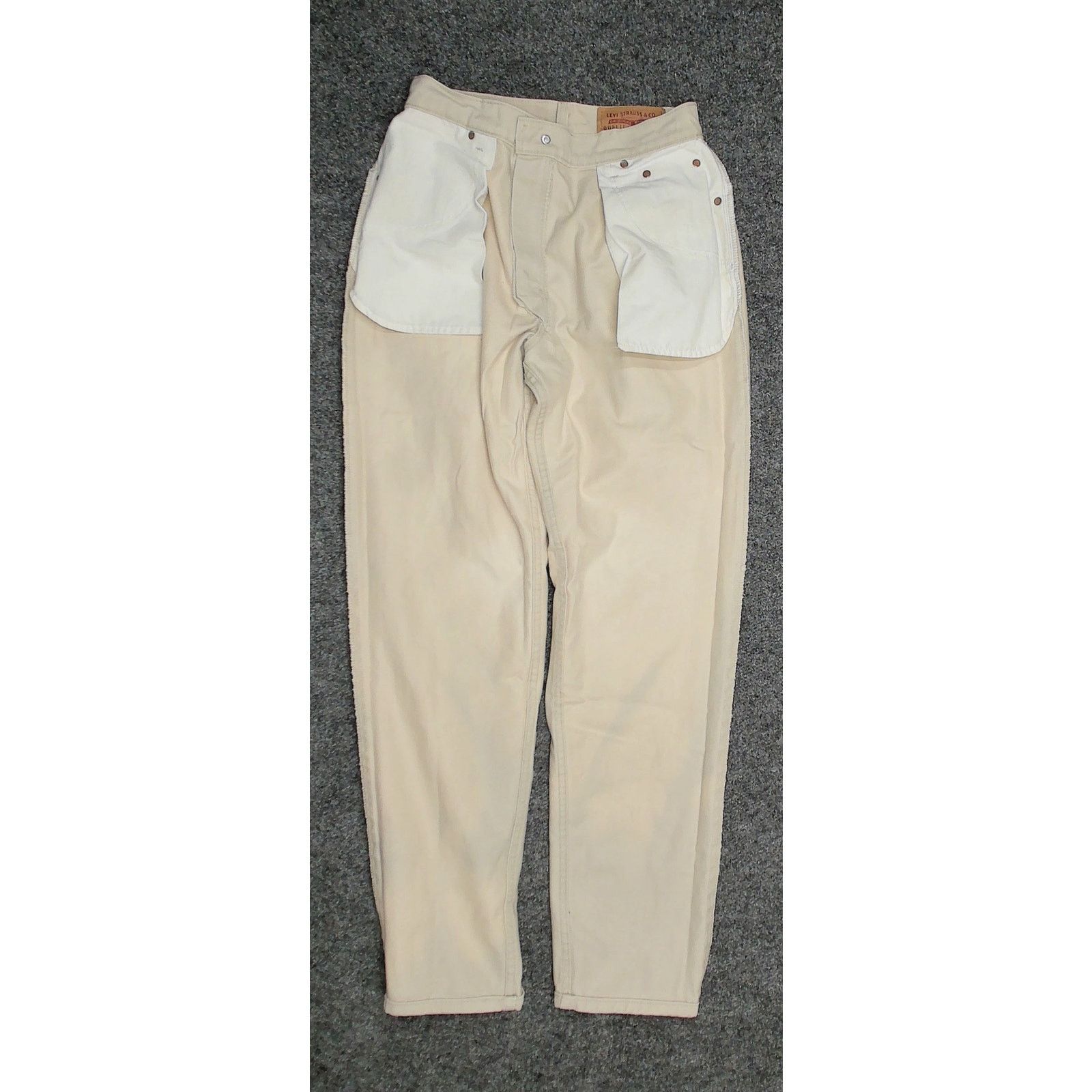 Vintage Vintage 1998 USA Made Levi's 550 Beige Denim Size 29 Size 30" / US 8 / IT 44 - 5 Thumbnail