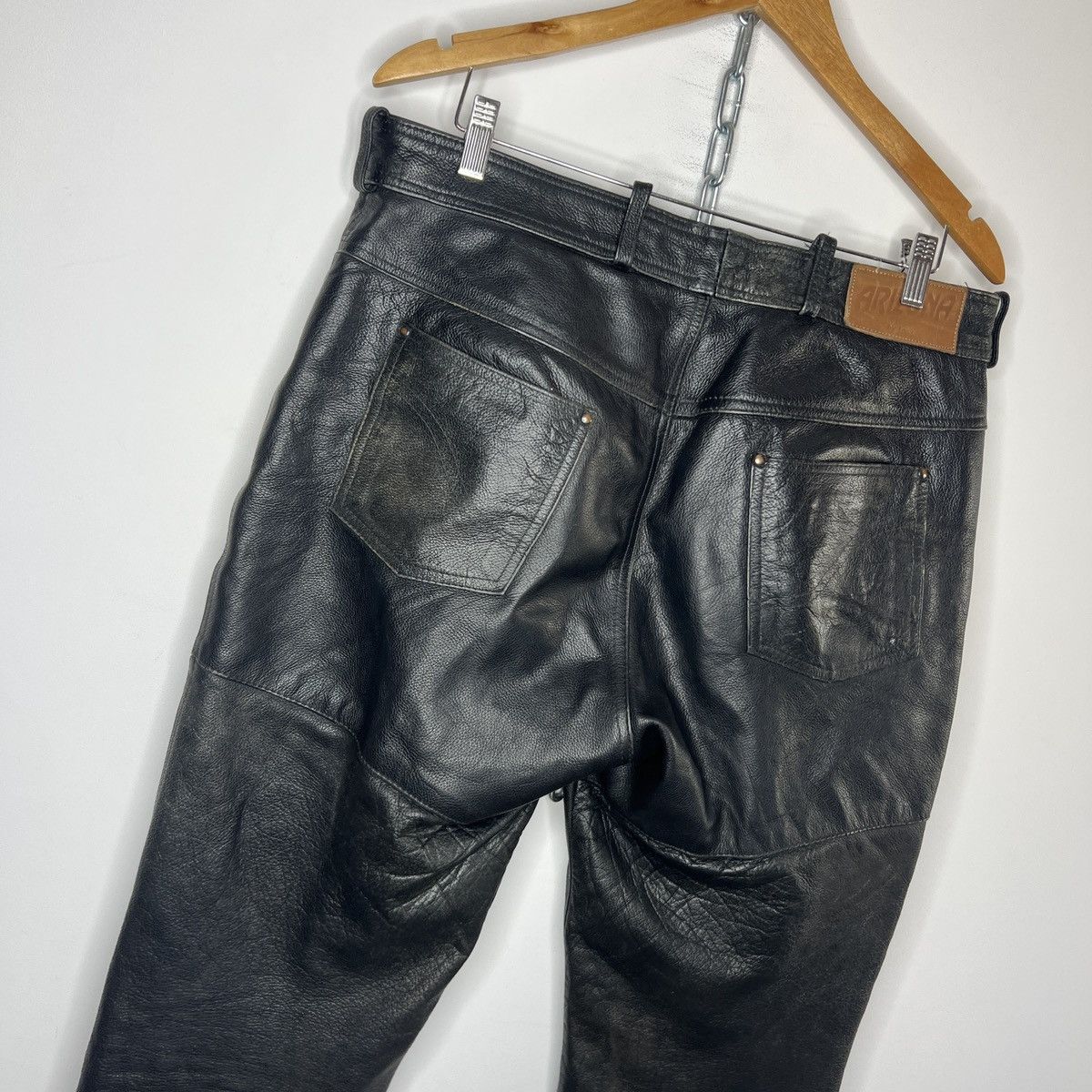 Genuine Leather × Seditionaries × Vintage Vintage LOUIS Genuine Leather Pants Trousers Rave Size US 34 / EU 50 - 8 Thumbnail
