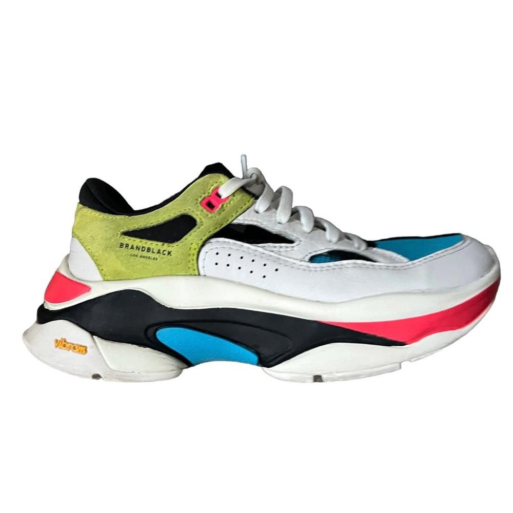 BRANDBLACK Saga 130 Sneaker In Neon Yellow/Pink/Ocean Size