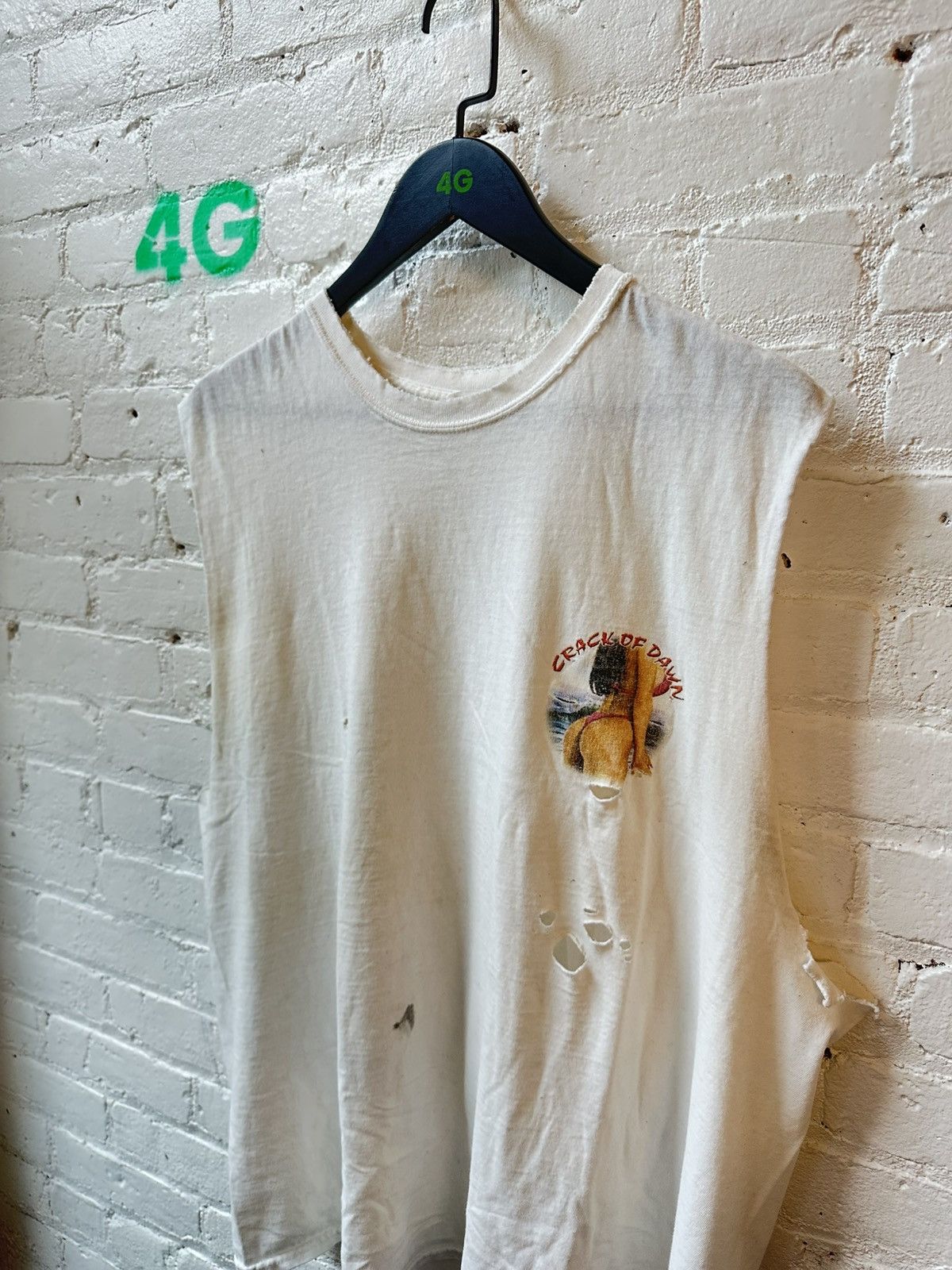Vintage VINTAGE THRASHED XXL CRACK OF DAWN TANK Size US XL / EU 56 / 4 - 1 Thumbnail
