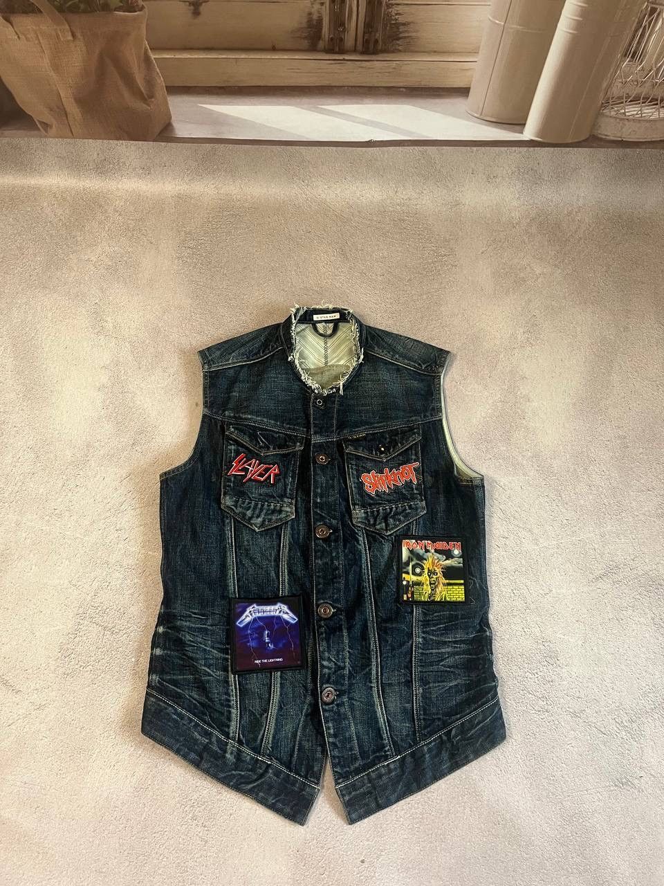 G-Star × Vintage Vintage G star Slayer metalica faded dirty distressed vest Size US M / EU 48-50 / 2 - 6 Thumbnail